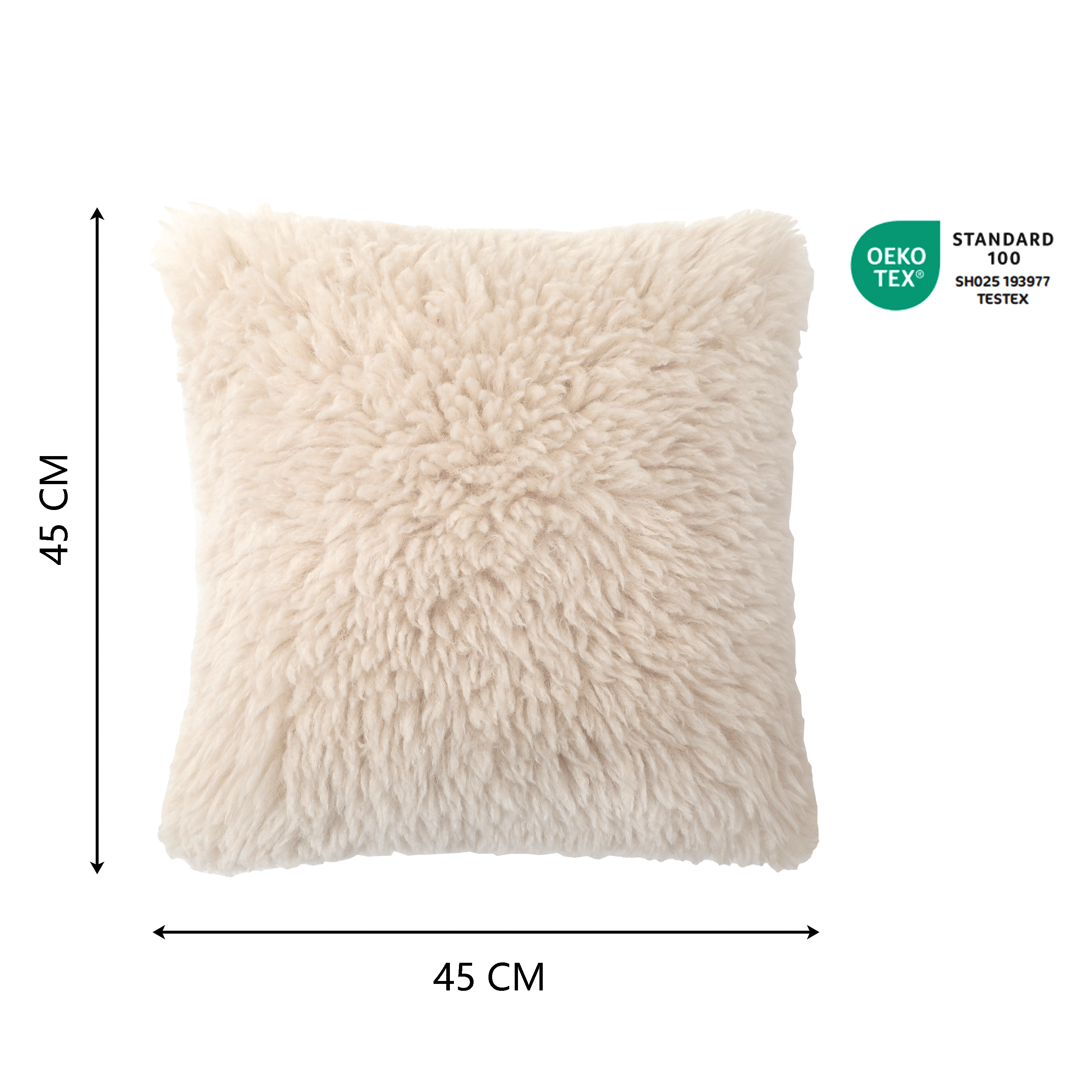 Coussin New dolma, beige l.45 x L.45 cm INSPIRE - 2