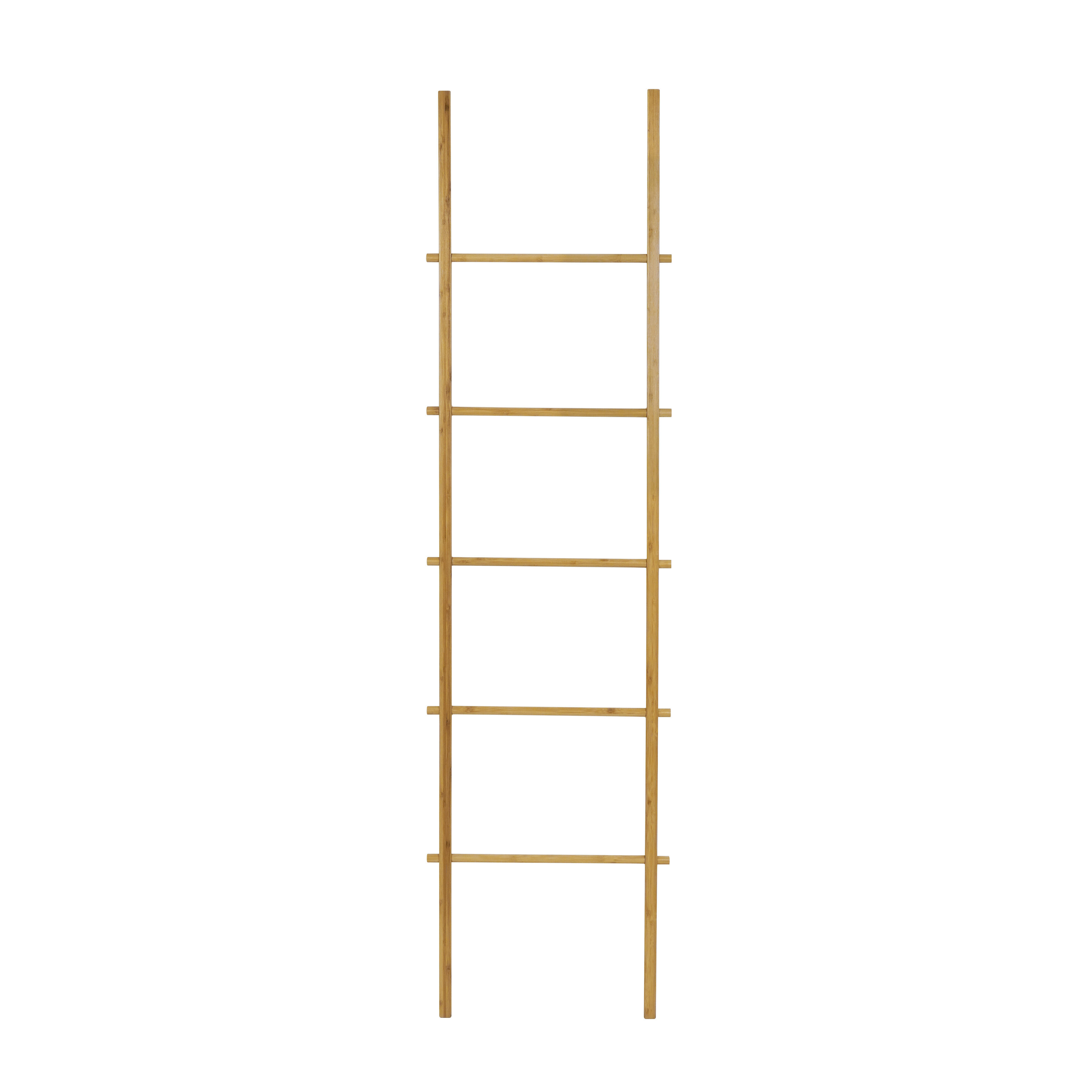 Toallero en escalera escalera bambú marrón 40x159 cm