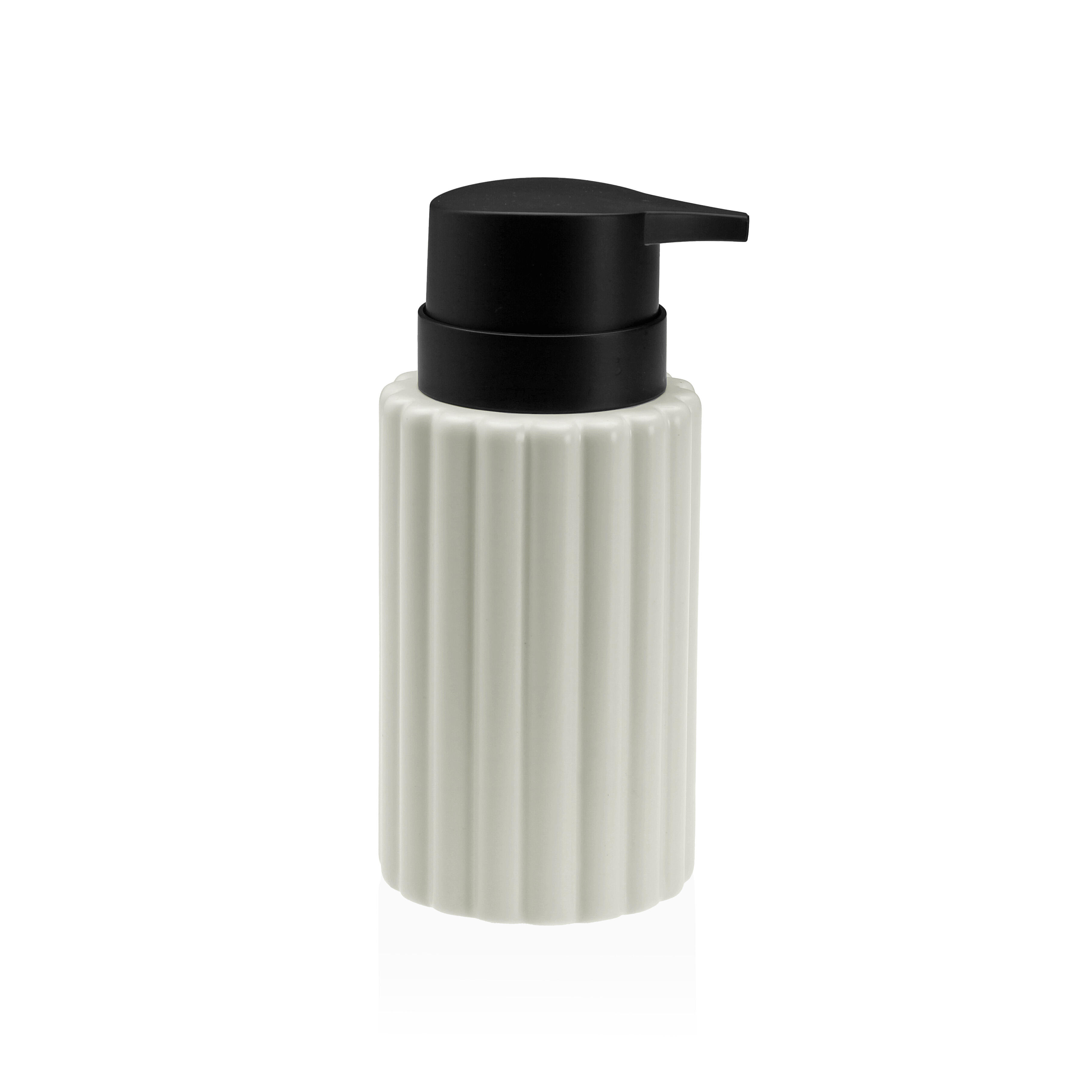 Dispensador dispensador blanco estriado blanco mate