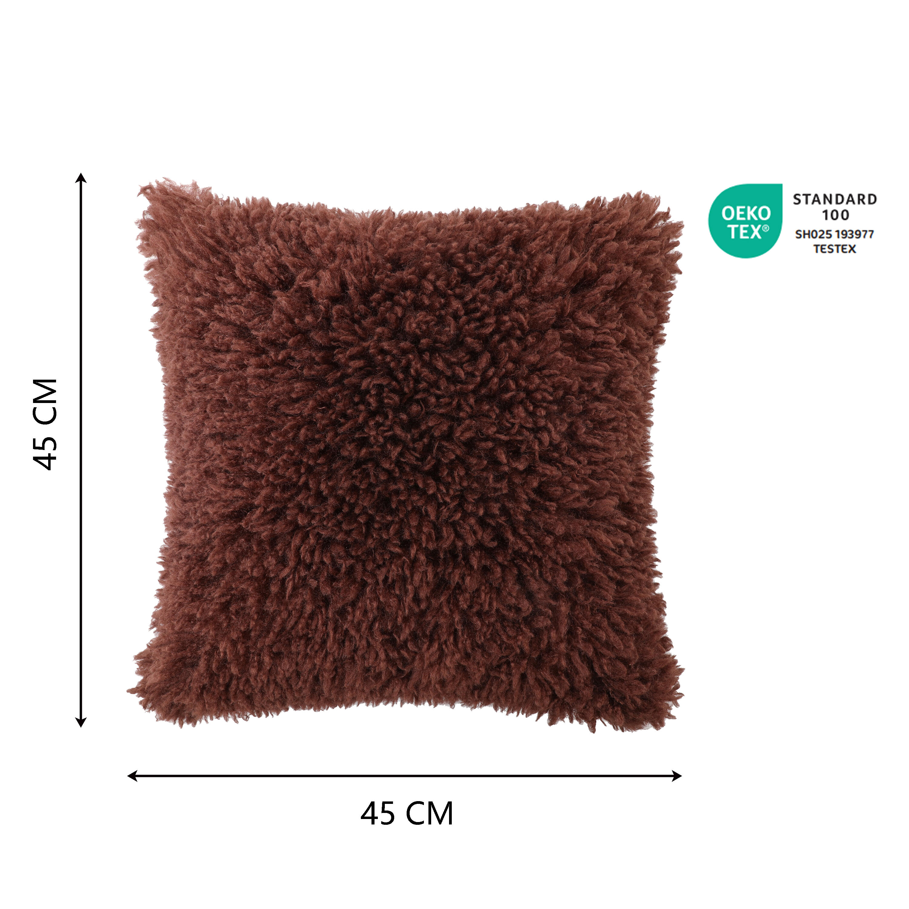 Coussin New dolma, marron l.45 x L.45 cm INSPIRE - 2