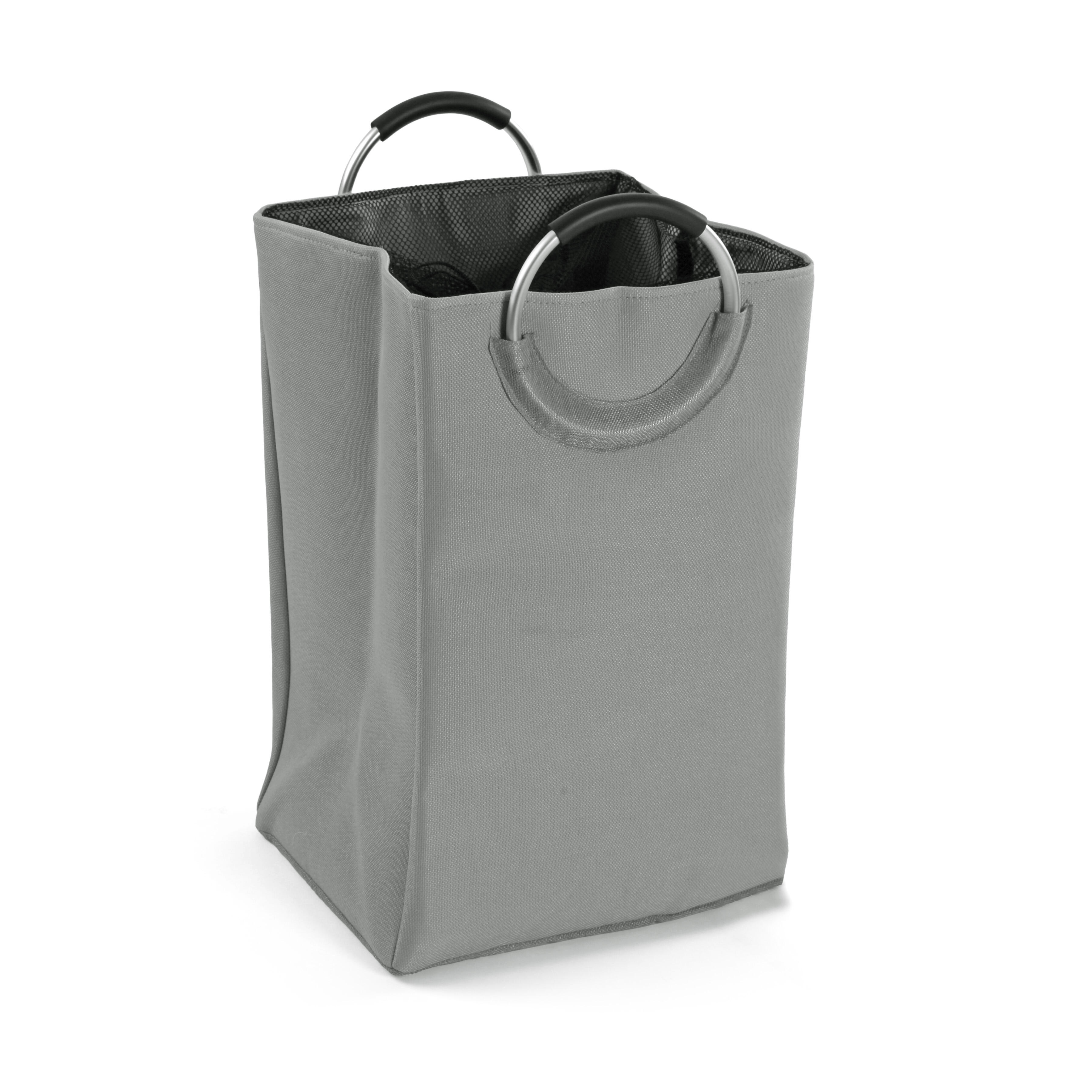 Cesto de ropa gris / plata 50 l
