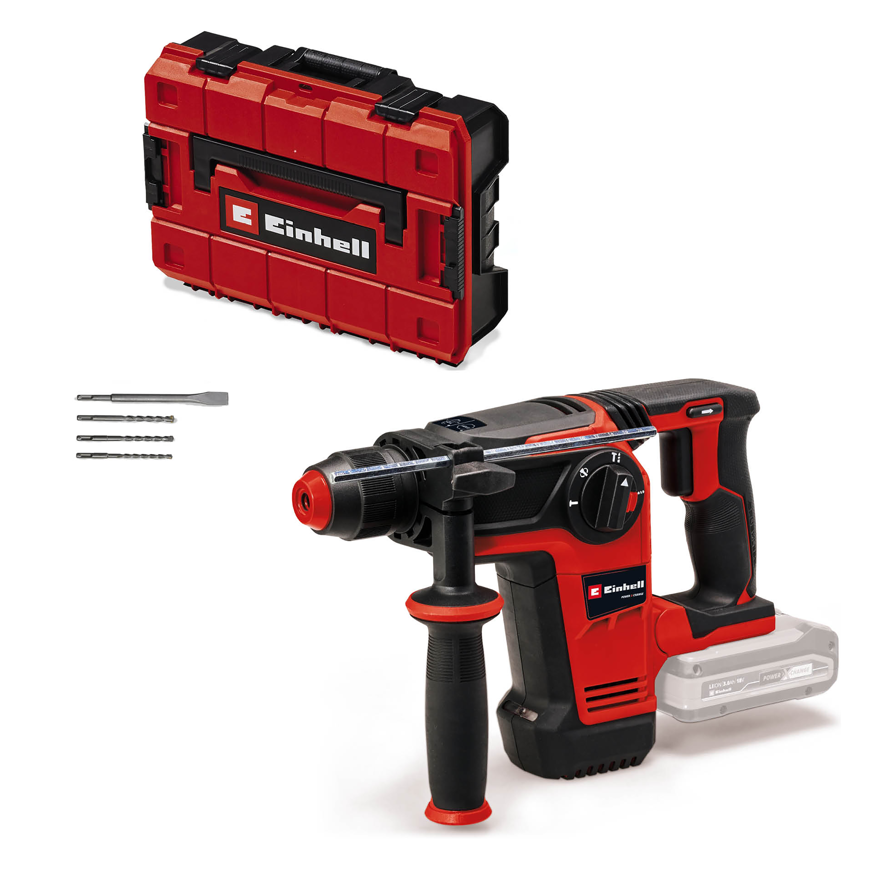 Młot udarowo-obrotowy akumulatorowy bezszczotkowy TP-HD 18/28 Li BL +4 - Solo Power X-Change EINHELL - 3