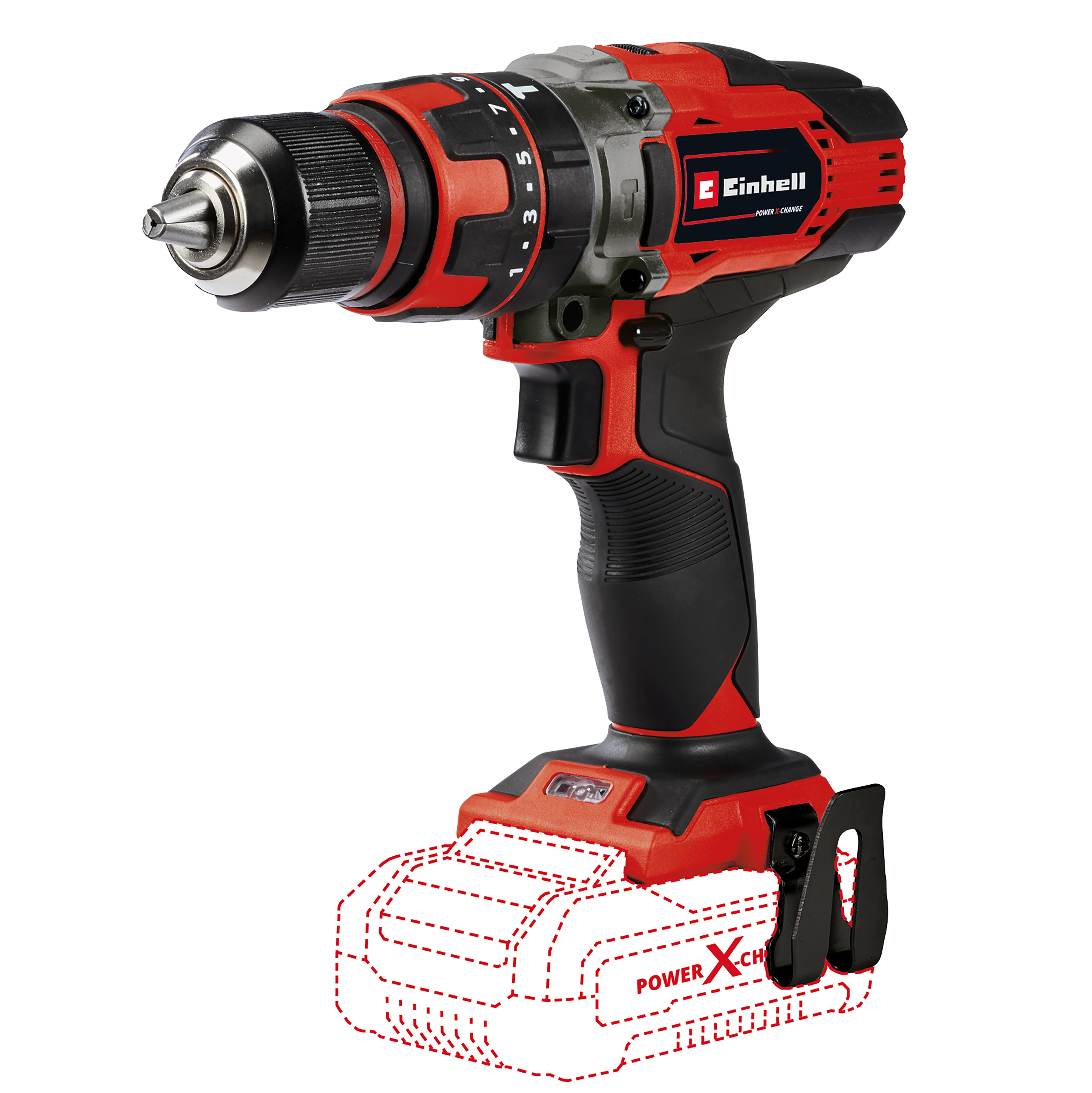 Taladro percutor einhell expert 18v te-cd - sin batería - compatible con power x-change