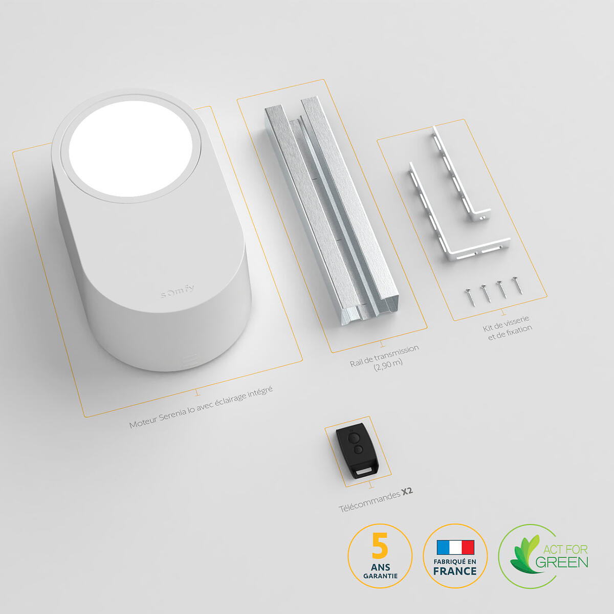 Moteur de porte de garage Serenia 700 io, Somfy - 3