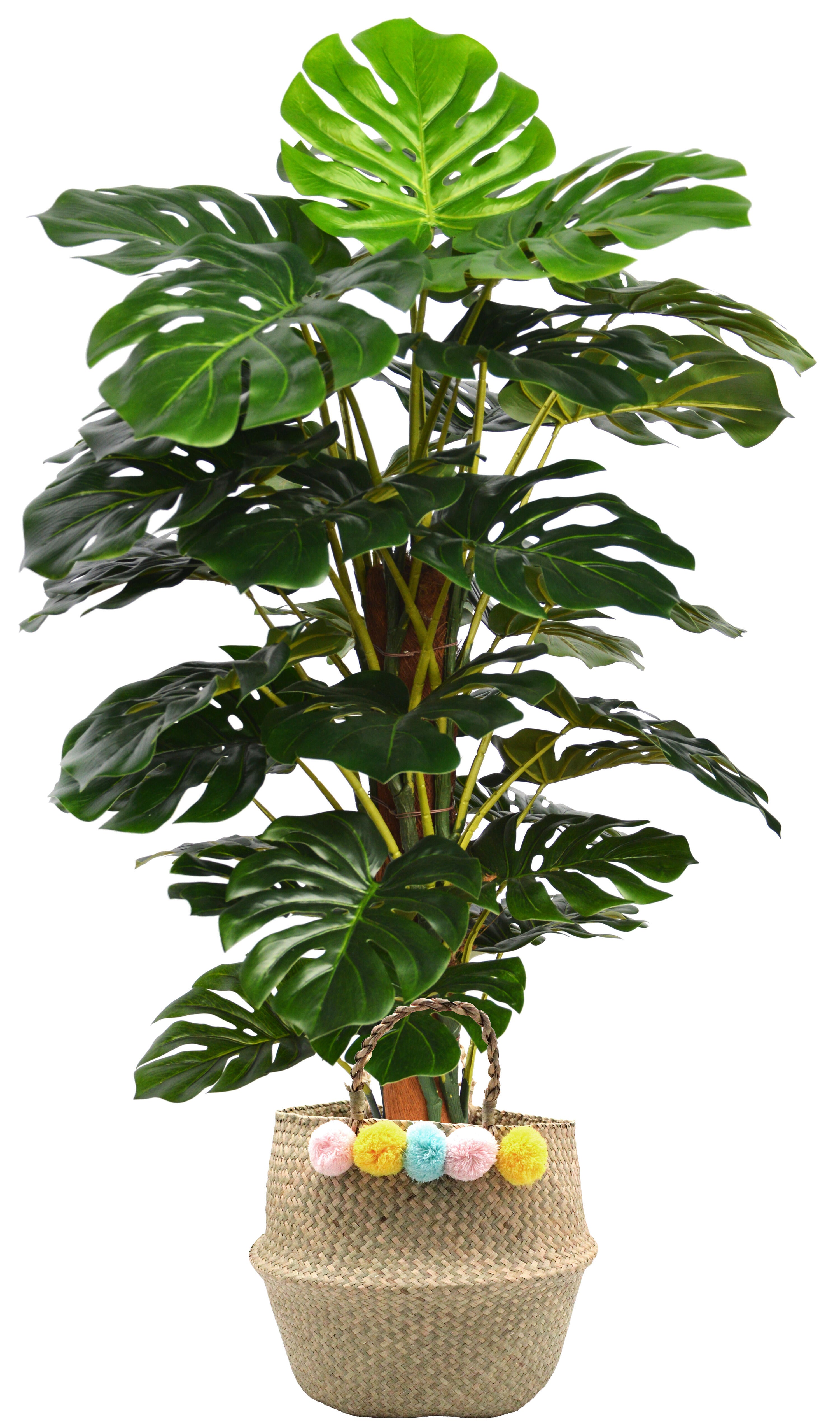 Sinder  Planta Artificial En Maceta De Mimbre De 120X95cm , Leroy Merlin