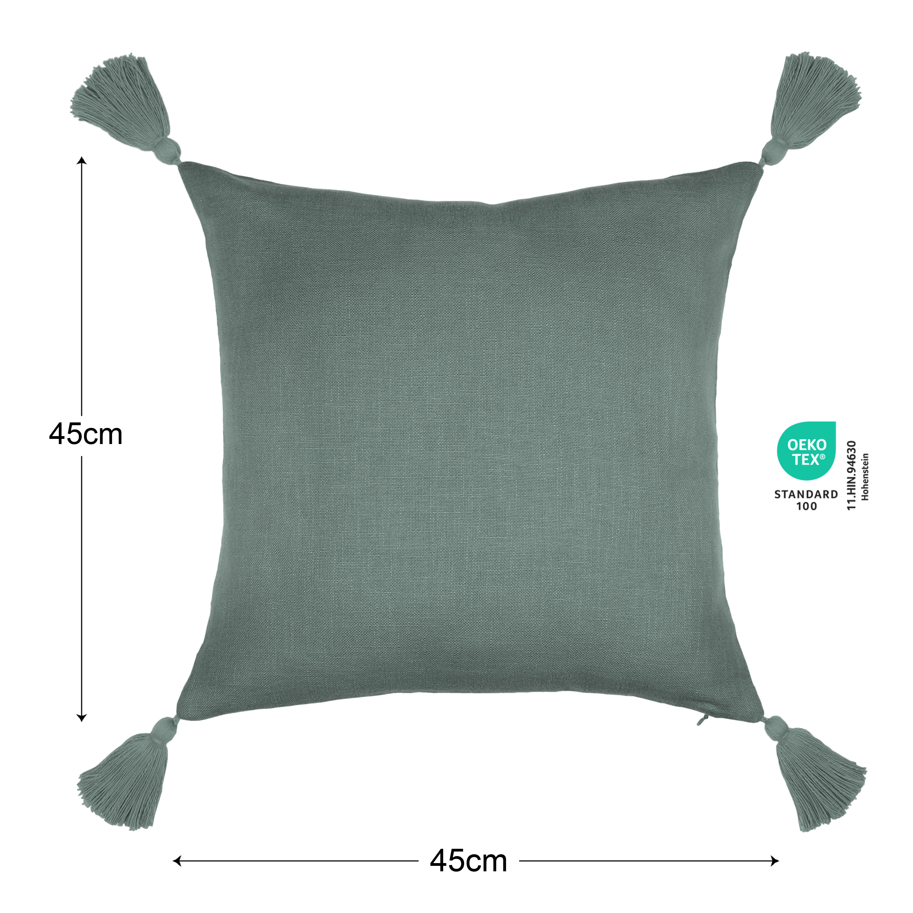 Capa de almofada Bryan 45x45cm sage Inspire - 3