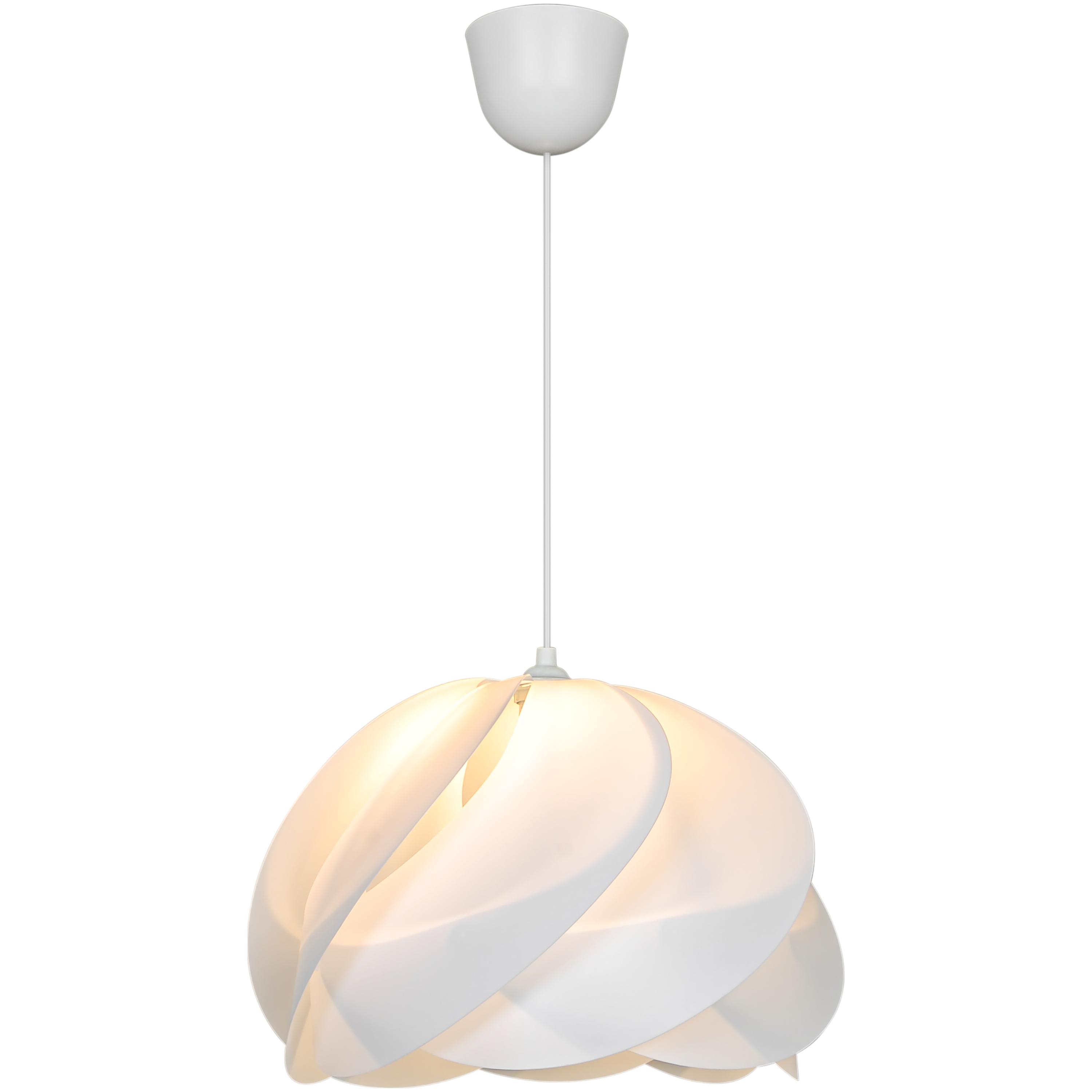 Suspension Fidji polypropylène, blanc, Diam.40 cm INSPIRE, E27 - 5