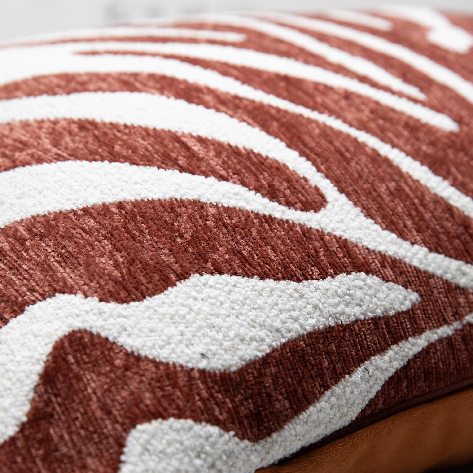Coussin Zebre, rouge l.40 x L.60 cm - 2