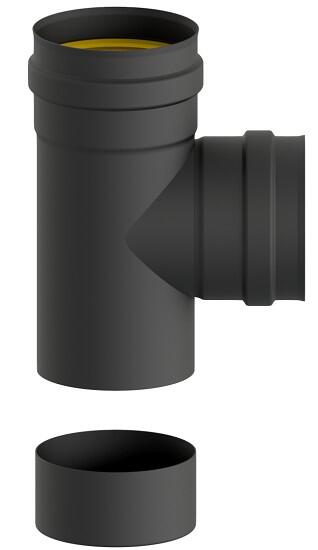 TE VITRIFICADO Ø 80MM M-HEMBRA-HEMBRA CON TAPON 