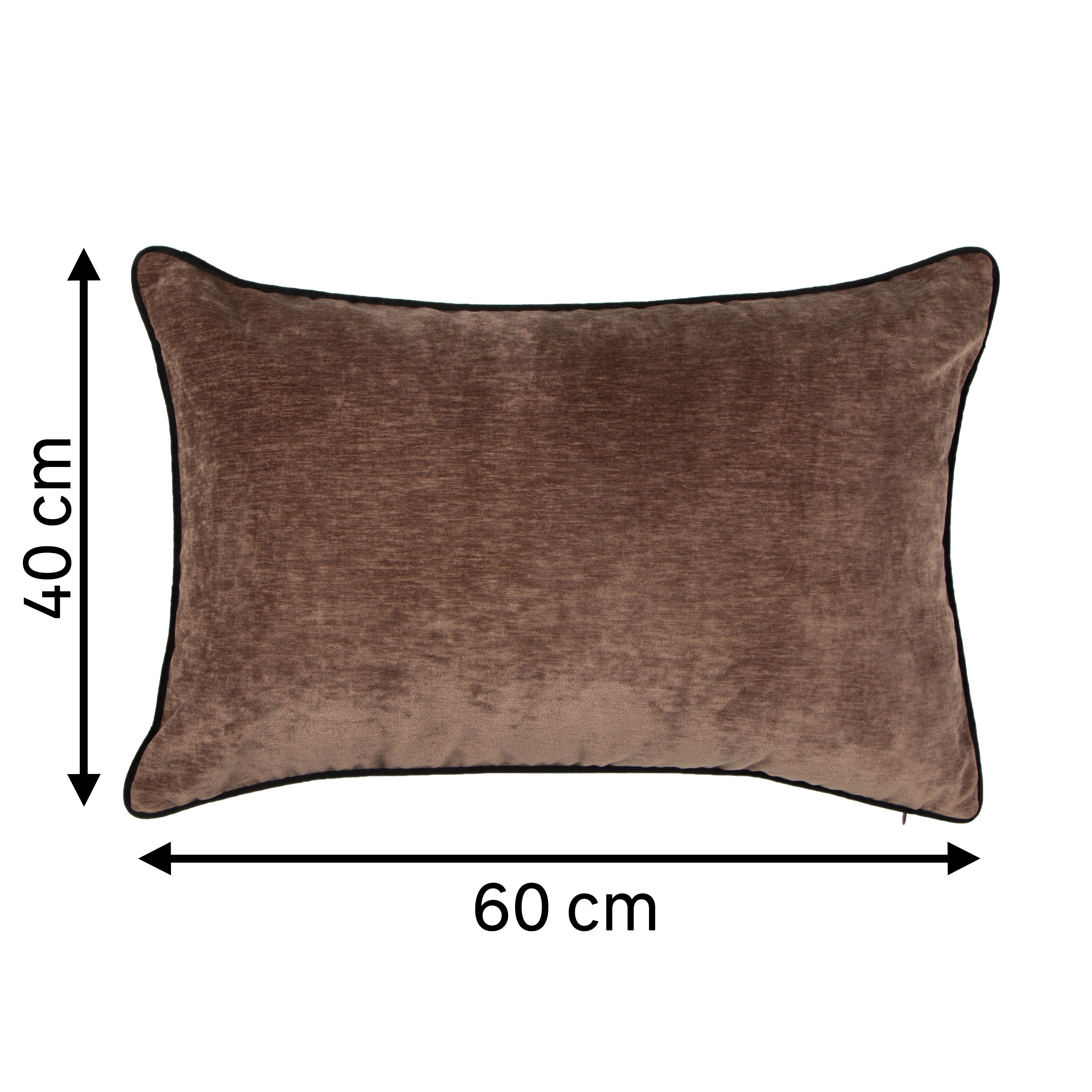 Housse de coussin Alaro, marron, 60 x 40 cm, INSPIRE - 2