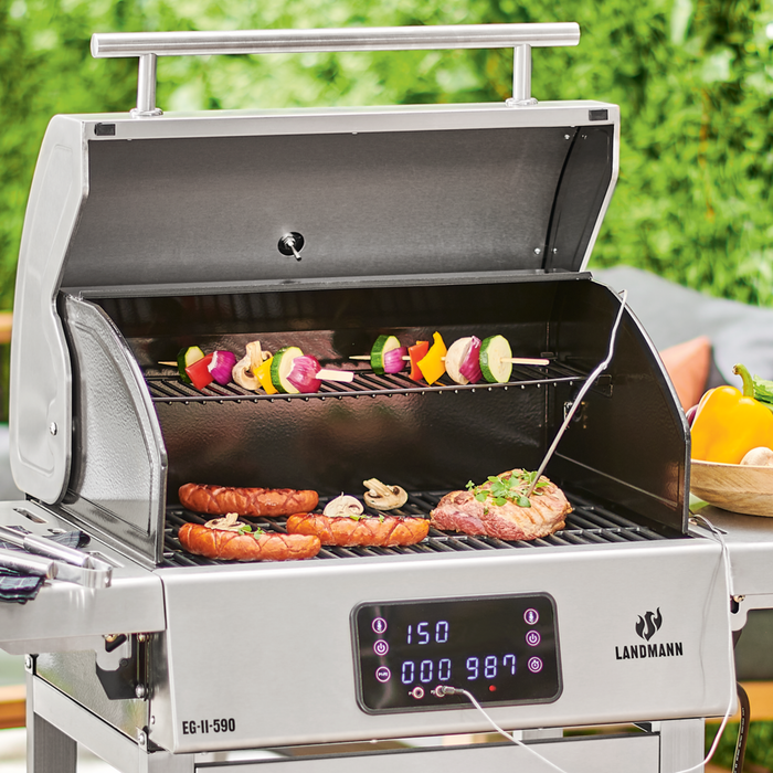 Grill elektryczny z dwoma rusztami