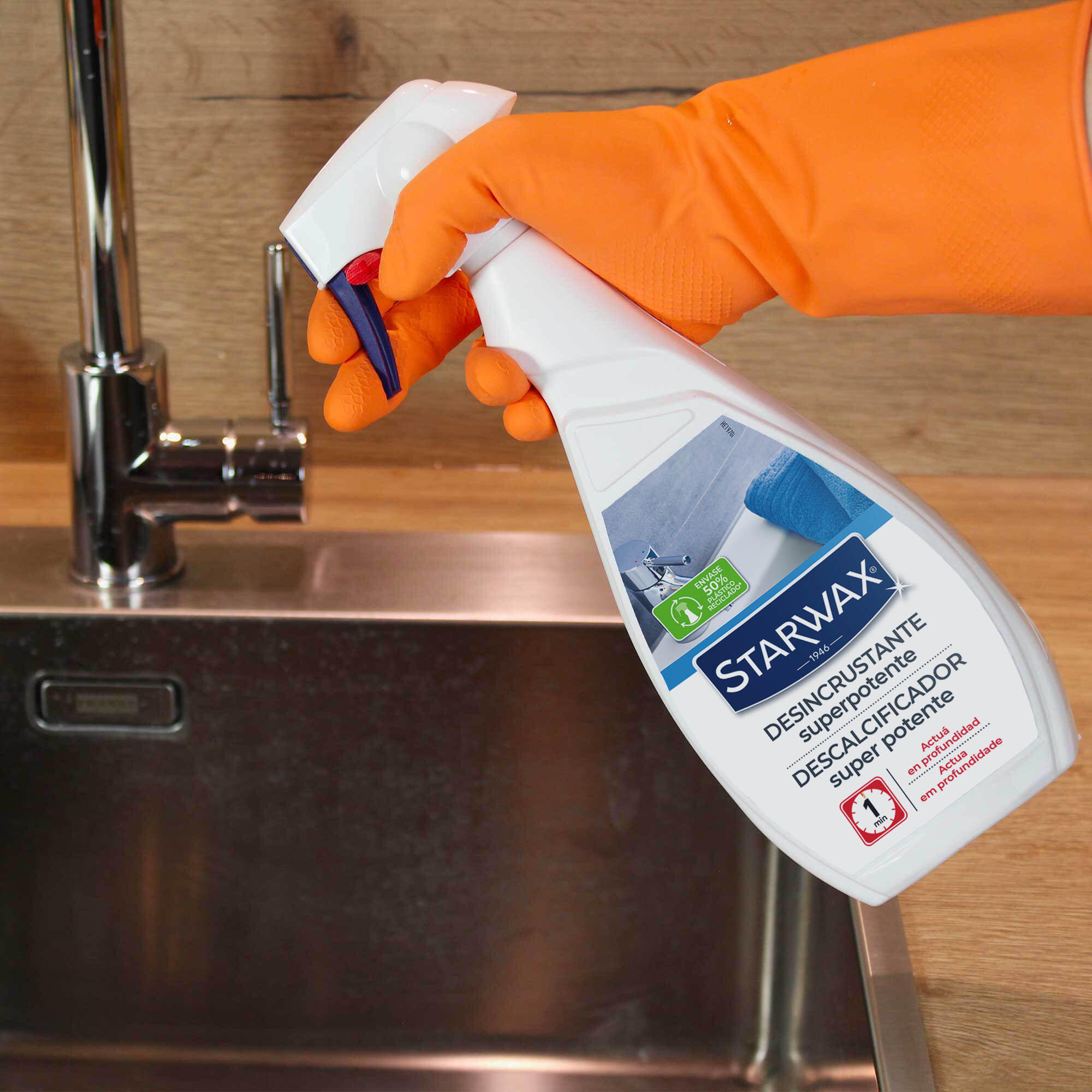 Desincrustante de calcário casa de banho 500 ml Starwax - 2