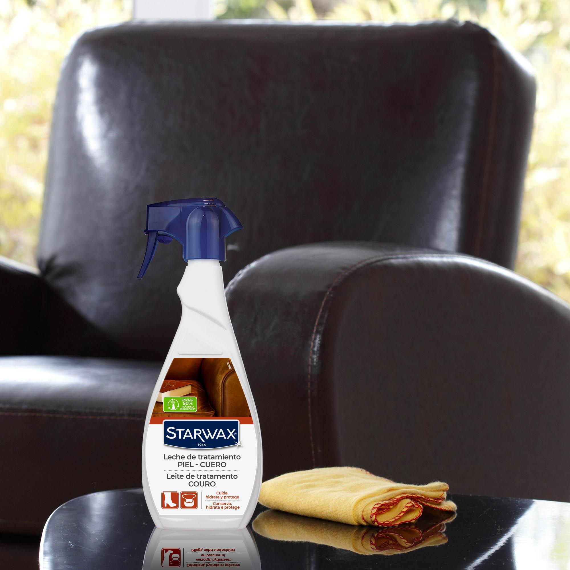 Leite tratamento couro 500 ml Starwax - 2