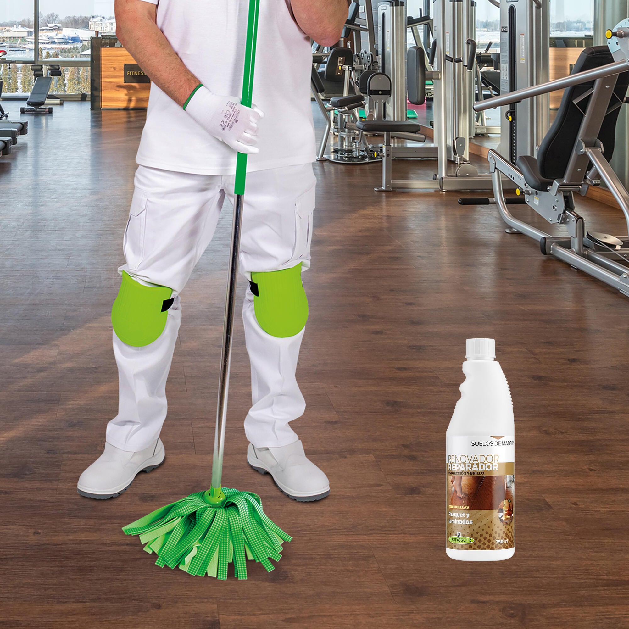 Renovador reparador suelos de parquet, tarima y laminados MONESTIR 750ml - 2