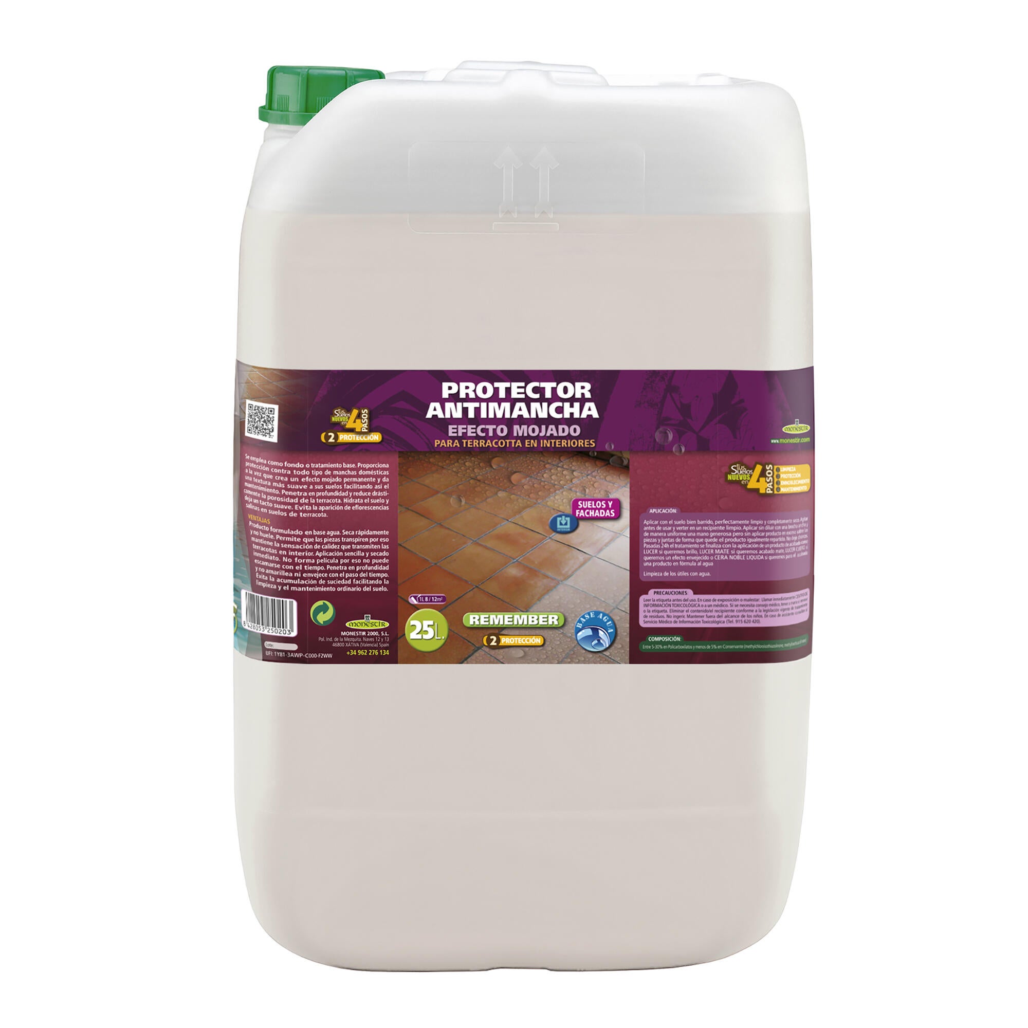 Remember protector terracota interior efecto mojado monestir 25l