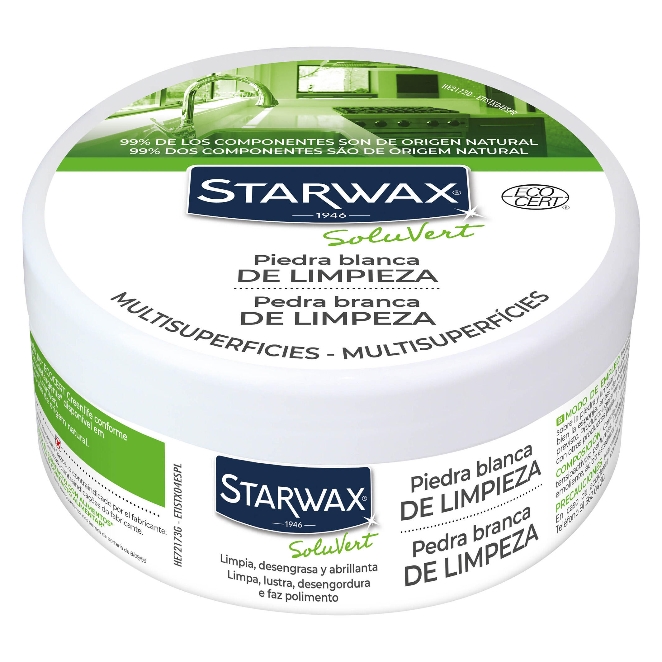 Pedra branca de limpeza multiusos 375gr Starwax - 3