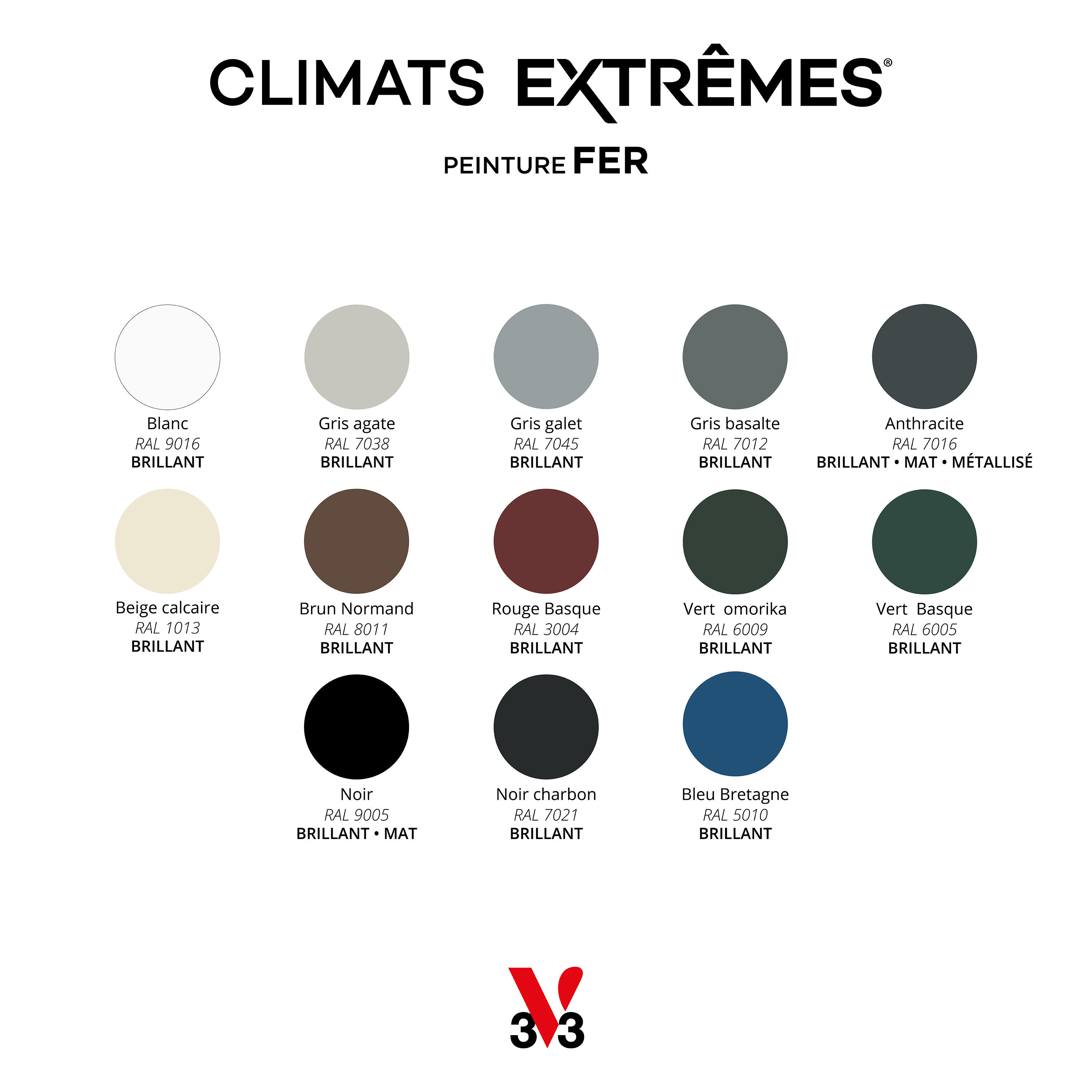 Peinture extérieure fer Climats extrêmes® V33 anthracite mat 2l - 3