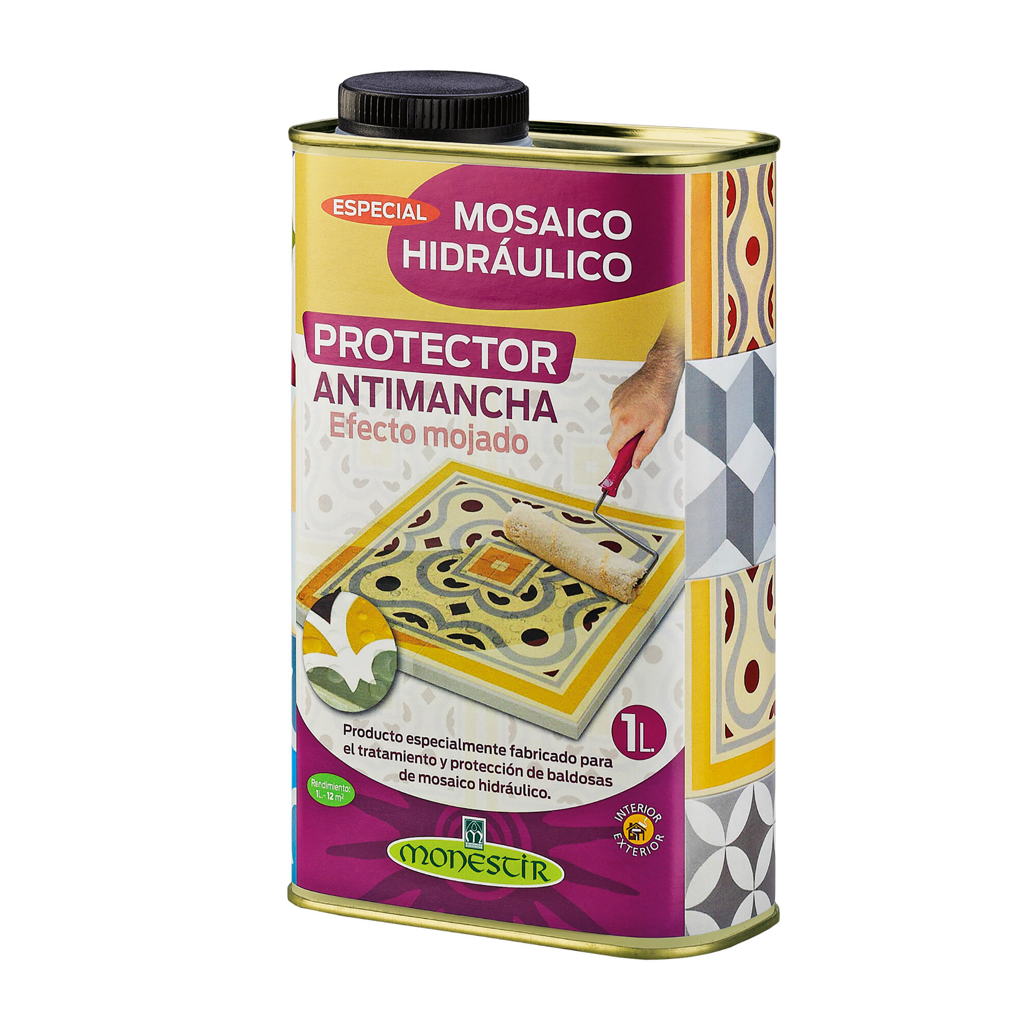 Protector antimanchas efecto mojado mosaíco hidráulico monestir 1l