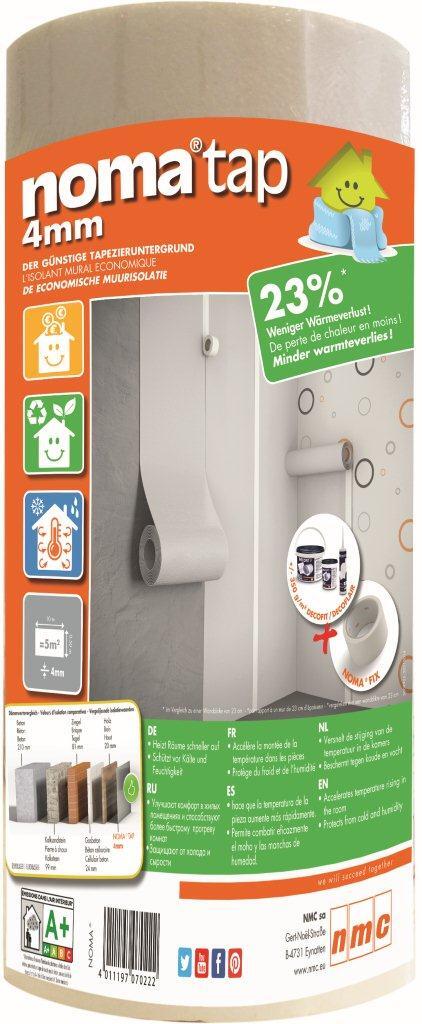 1 ud de rollo Poliestireno expandido (EPS, XPS) NOMA NMC Espesor 4mm 10x0.5m R=10 - 5