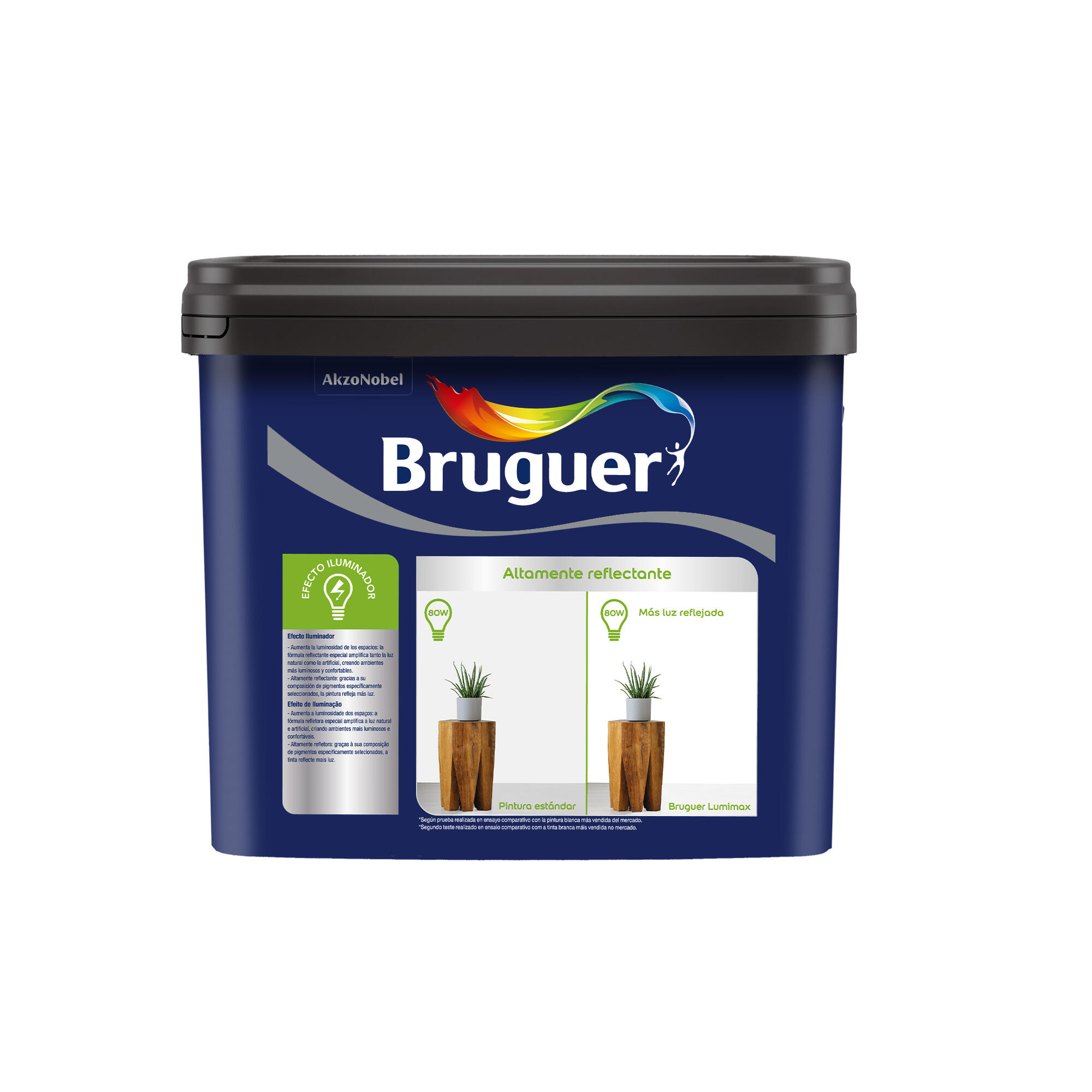 Pintura de interior BRUGUER LUMIMAX 10L color blanco mate 10L para paredes y techos - 9