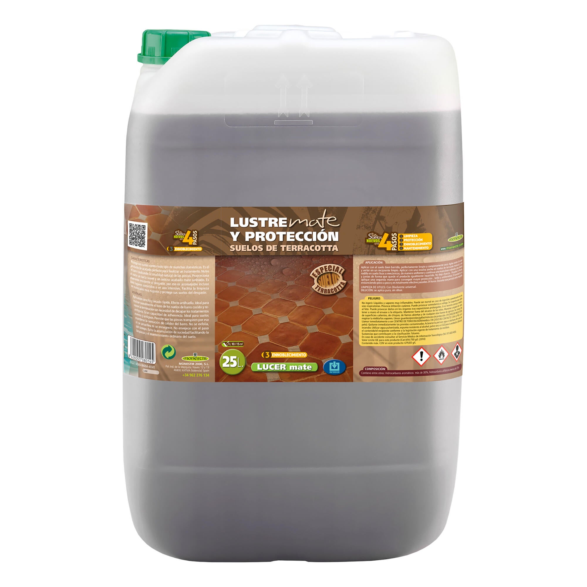 Lucer mate ennoblecimiento mate terracota interior monestir 25l
