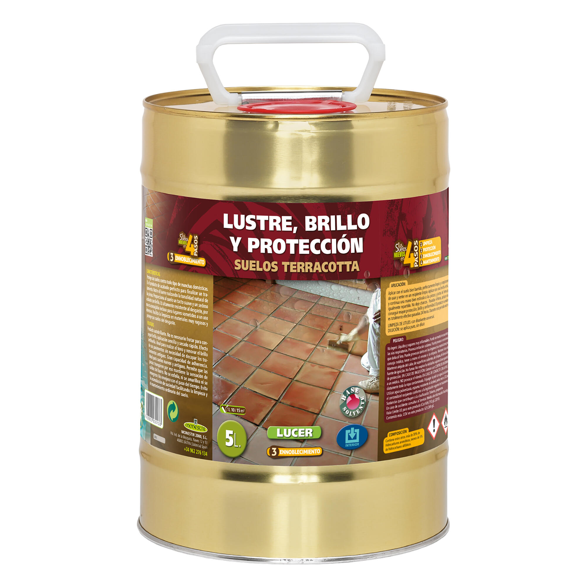 Lucer ennoblecimiento brillo terracota interior monestir 5l