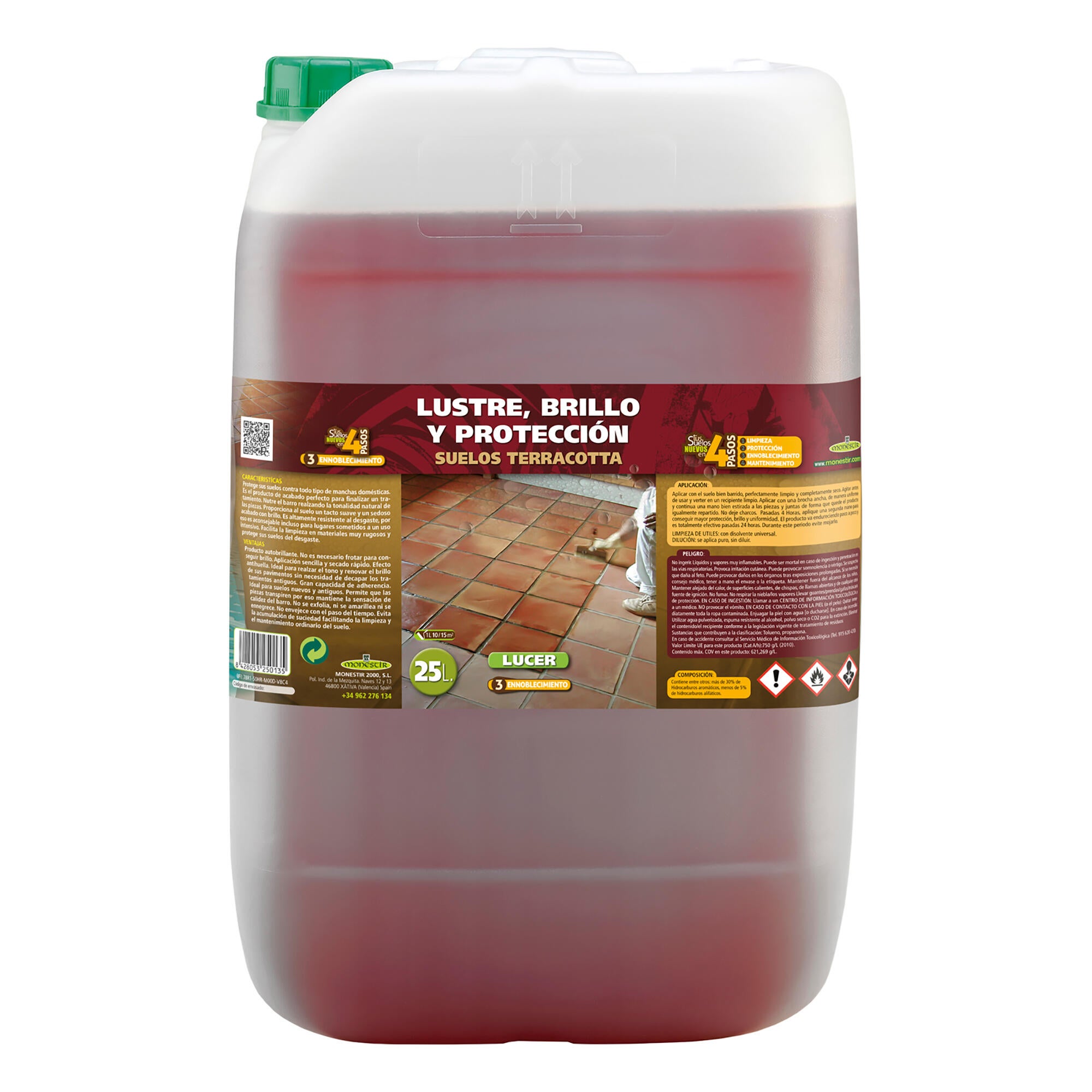 Lucer ennoblecimiento brillo terracota interior monestir 25l