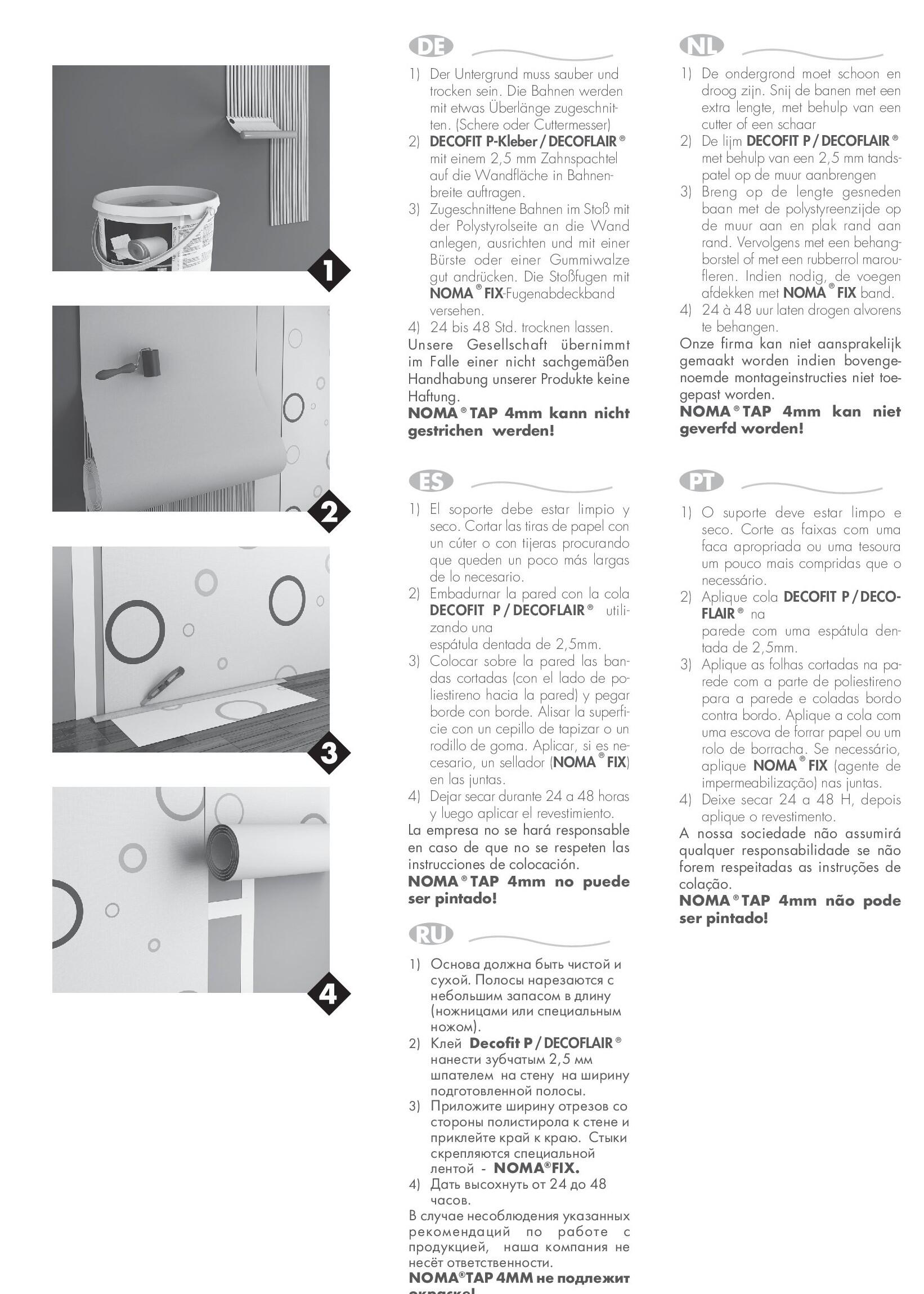 1 ud de rollo Poliestireno expandido (EPS, XPS) NOMA NMC Espesor 4mm 10x0.5m R=10 - 4