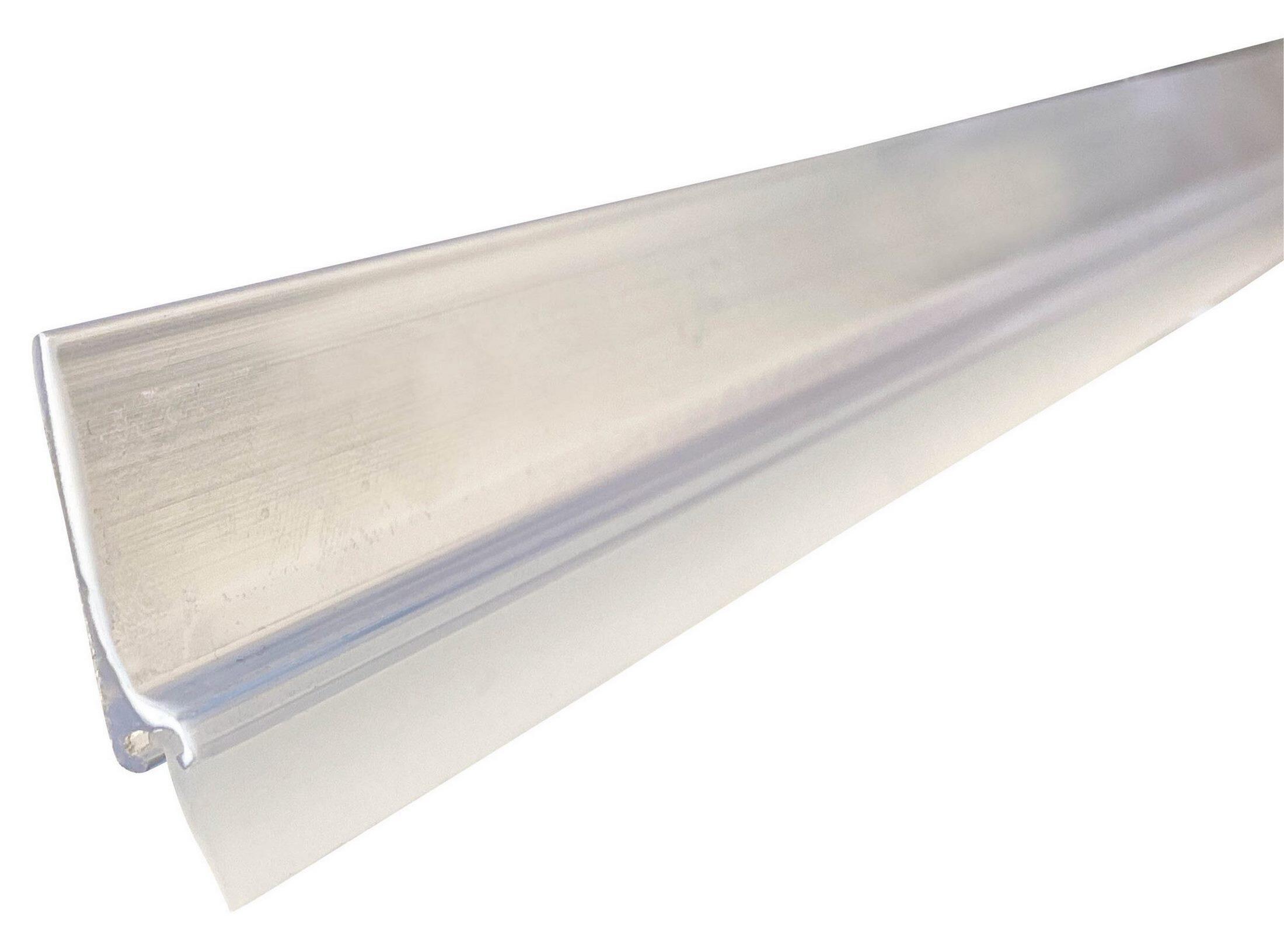 Burlete de puerta interior BURCASA PVC labio en color incoloro, 7 mm de espesor x 4.1 cm de altura x 100 cm de longitud. Impide el paso del agua. Perfil junta universal. Recortable. Tipo de instalación encolado. - 2