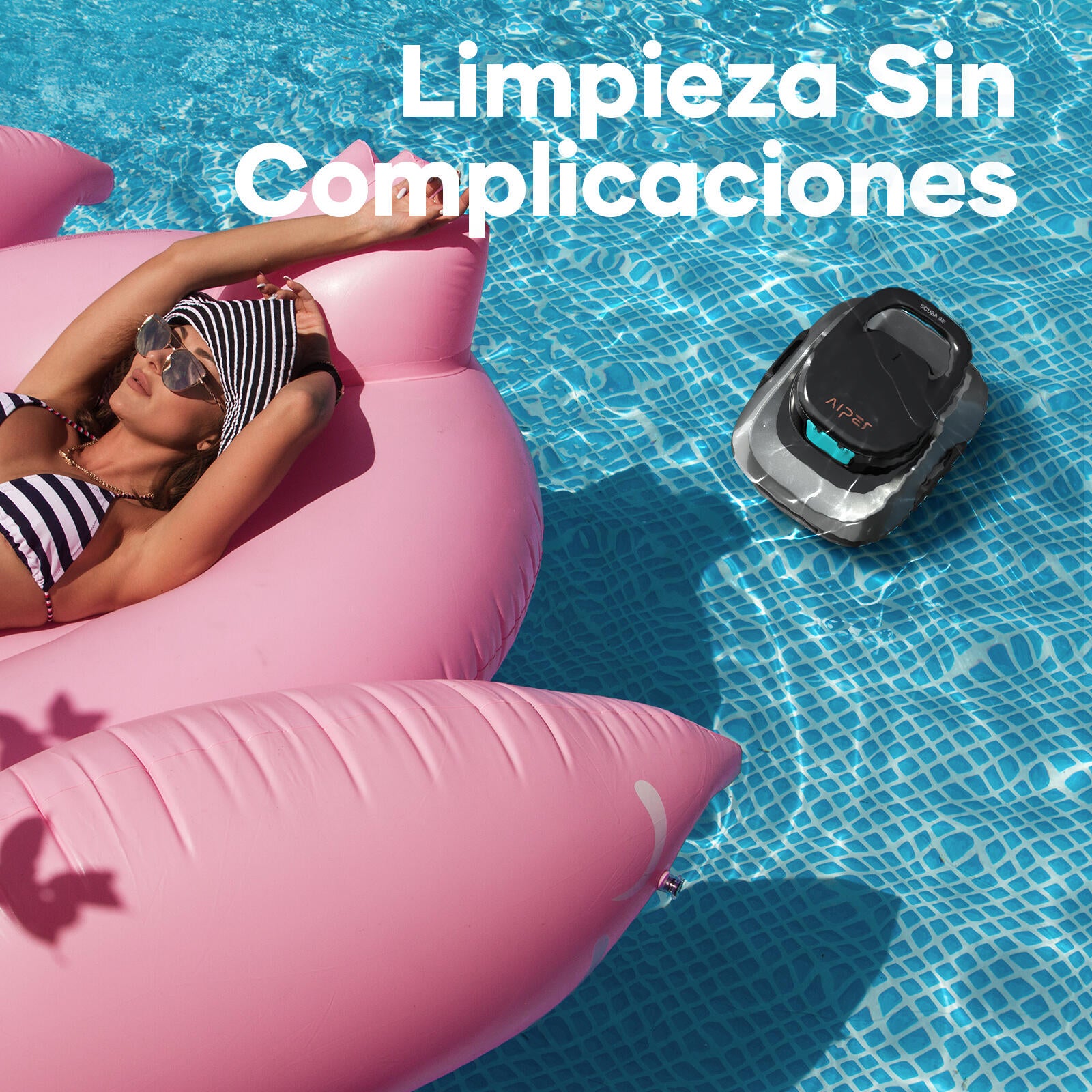 Robot limpa fundos piscina a bateria plano 4500L 180 min Scuba S1 Aiper 2025 - 12