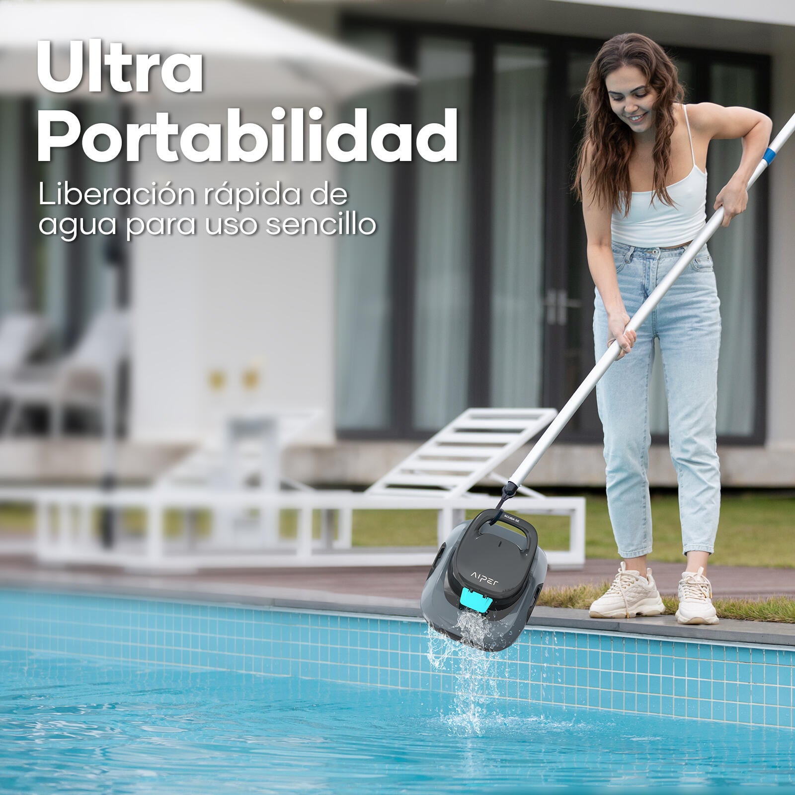 Robot limpa fundos piscina a bateria plano 4500L 180 min Scuba S1 Aiper 2025 - 6