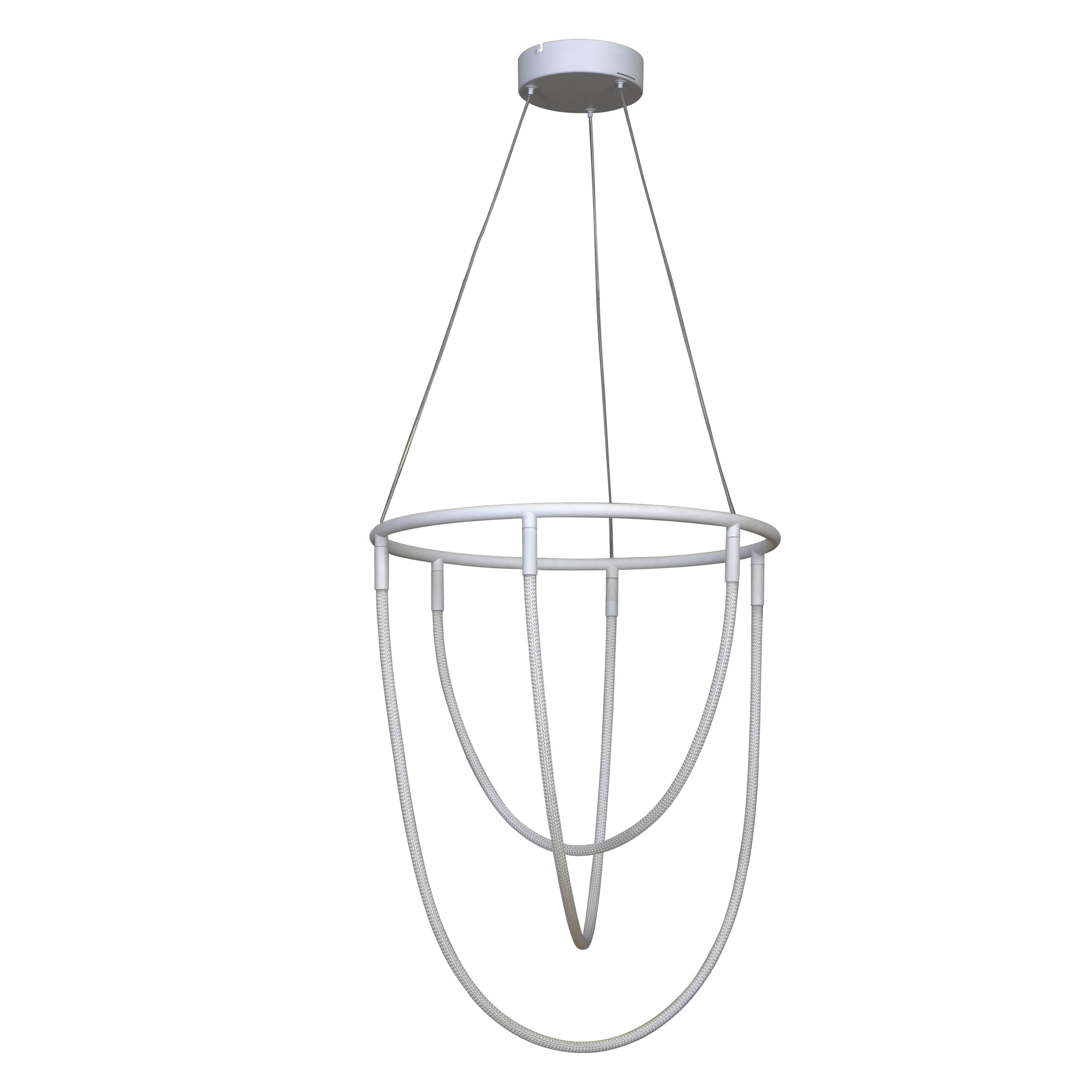 Lampa wisząca Anelo biała neon LED Inspire