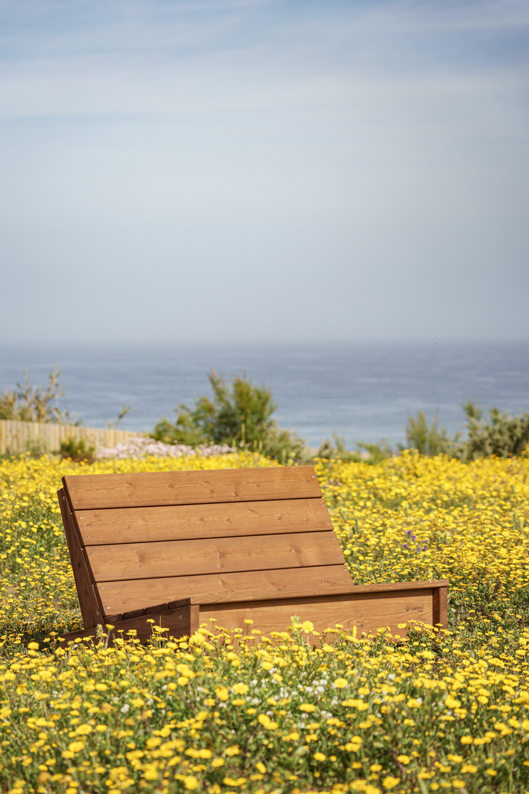 Silla de madera sunset marrón
