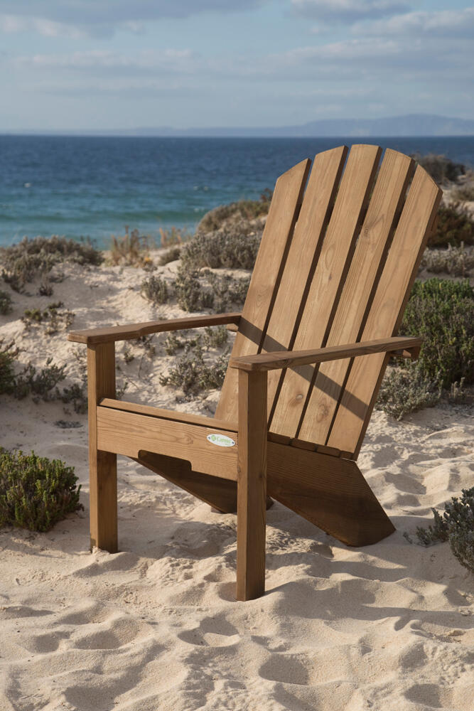 Silla de madera sunset marrón