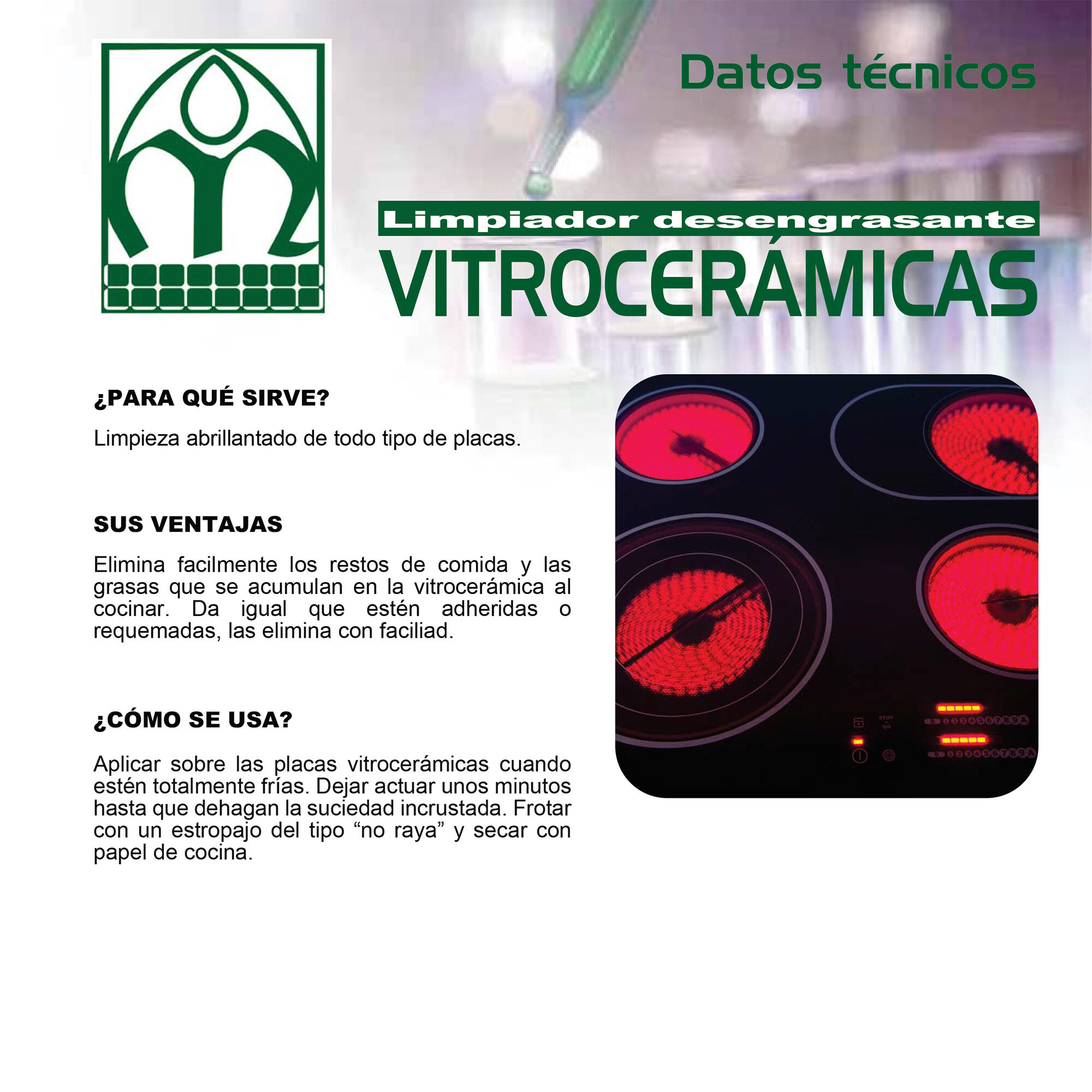 Limpiador vitrocerámicas pulverizador espuma MONESTIR 750ml - 4
