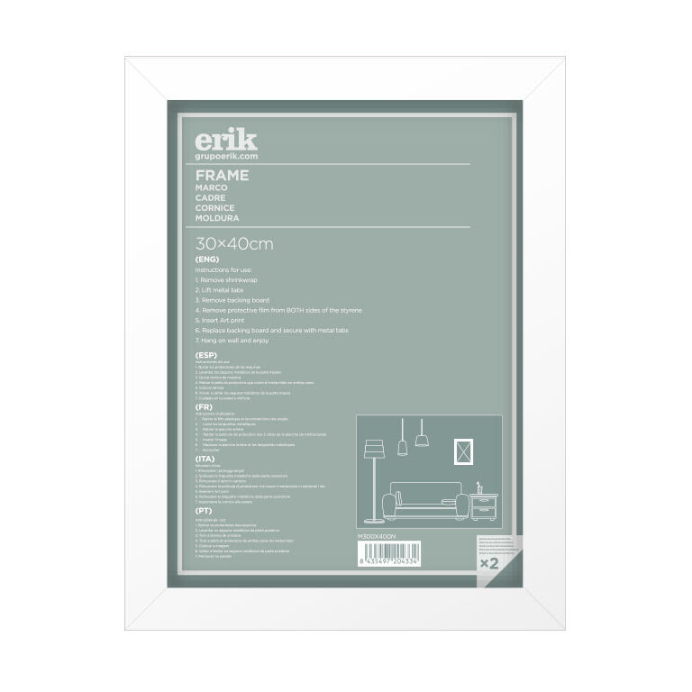 Marco blanco 28x38cm