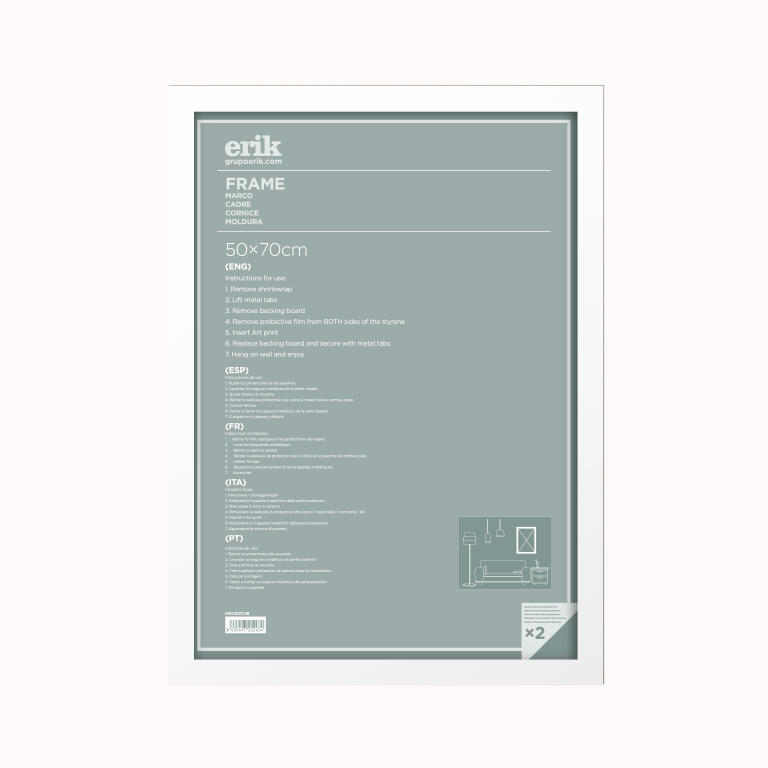 Marco blanco 47x67cm