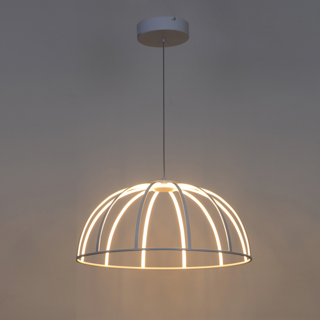 Lampadario LED moderno Nilda bianco Ø50cm, luce con 3 temperature di colore 6650 lumen, INSPIRE
