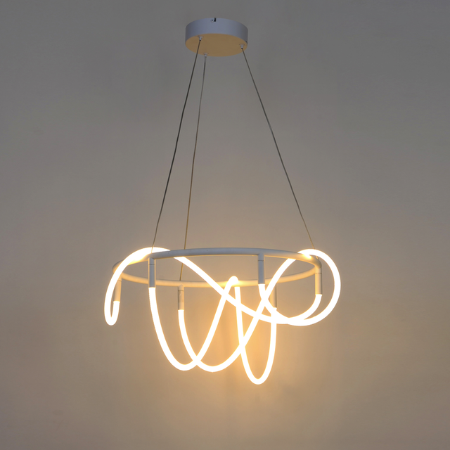 Lampadario LED design Anelo bianco Ø50cm, luce con 3 temperature di colore 6250 lumen, INSPIRE