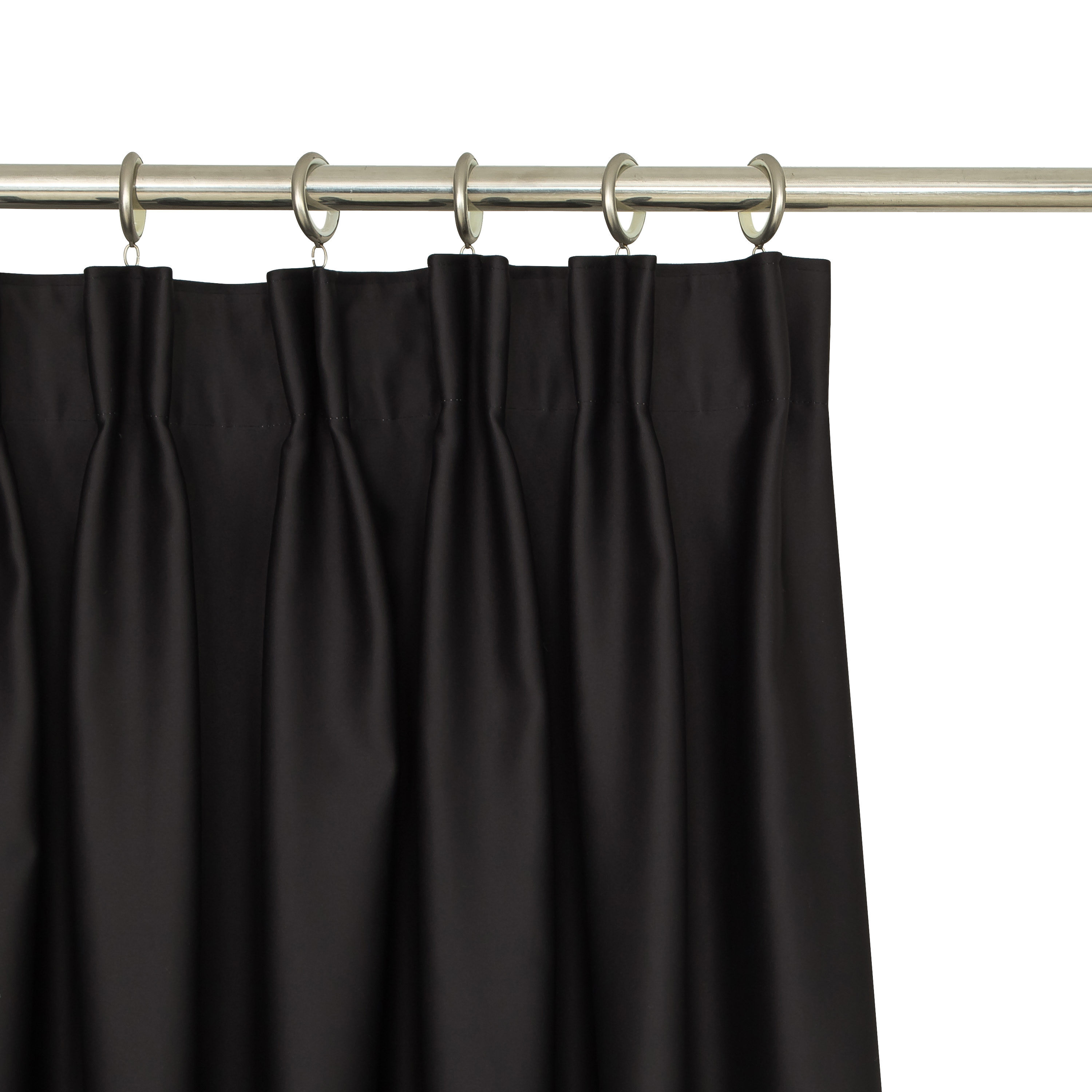 Cortinado fita e/ou presilha Arel 200x280cm preto Inspire - 4