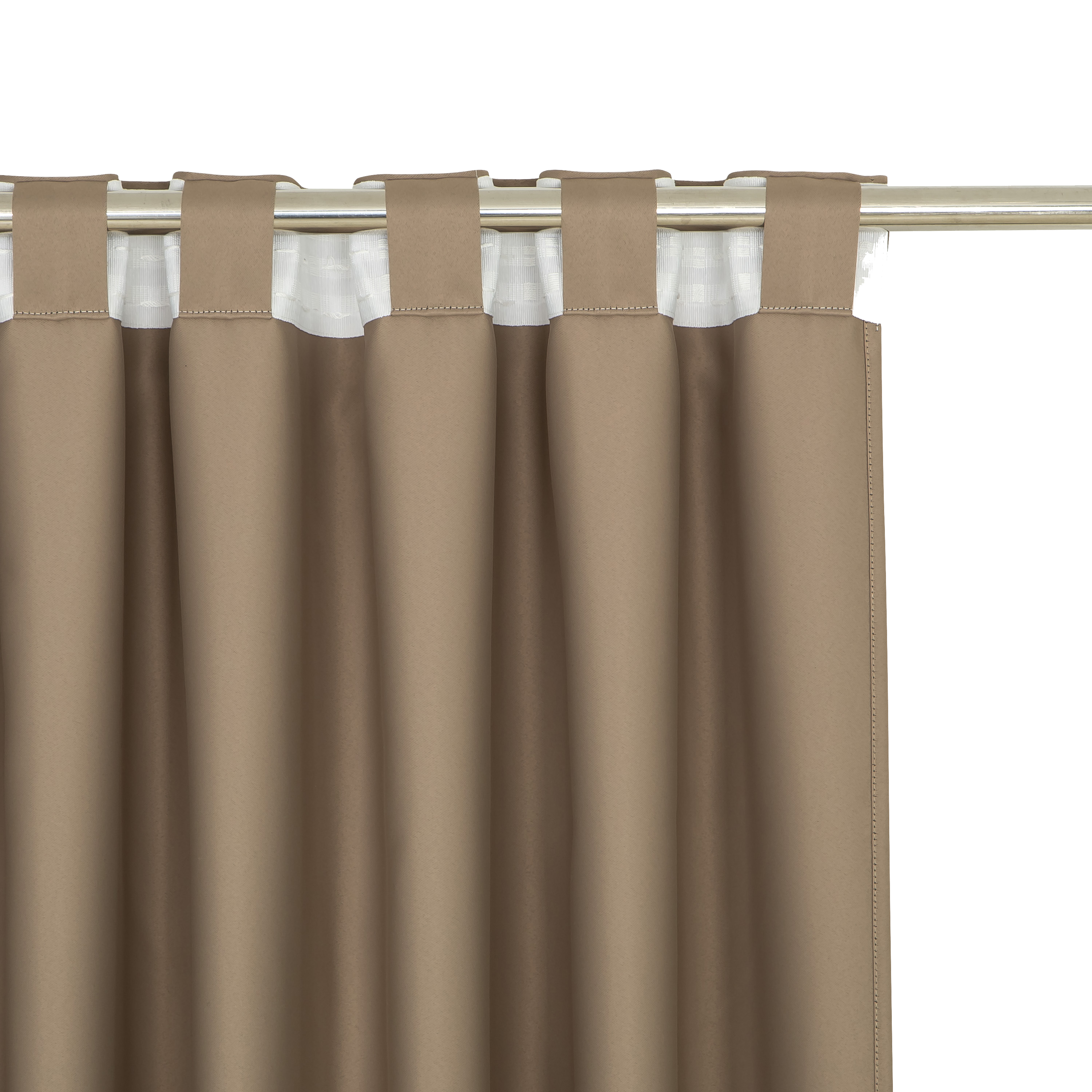 Cortinado fita e/ou presilha Arel 200x280cm trench Inspire - 5