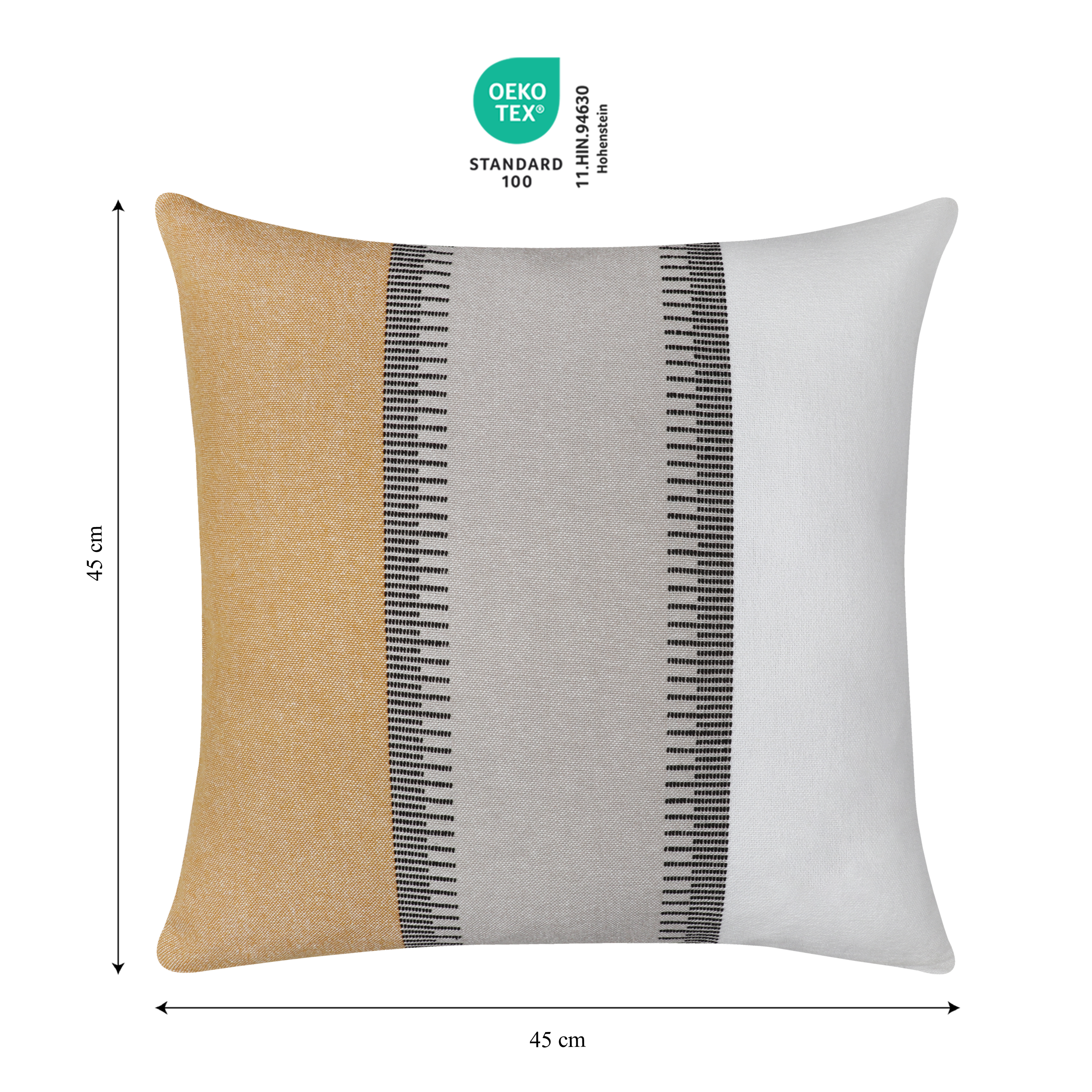 Fronha de almofada Ramiz 45x45cm pecan Inspire - 3