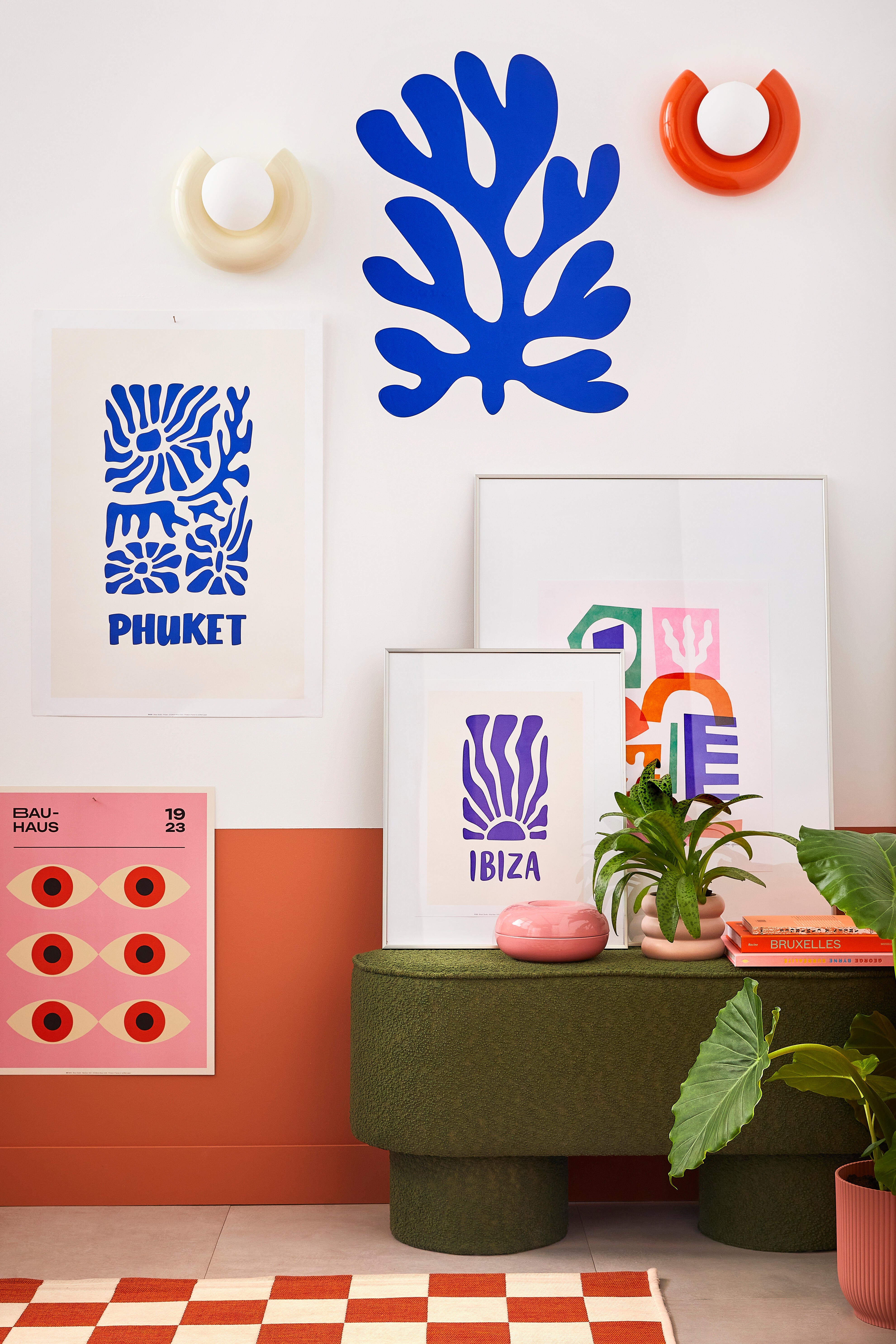 Applique Pop, céramique orange, Diam 24cm, G9 - 6