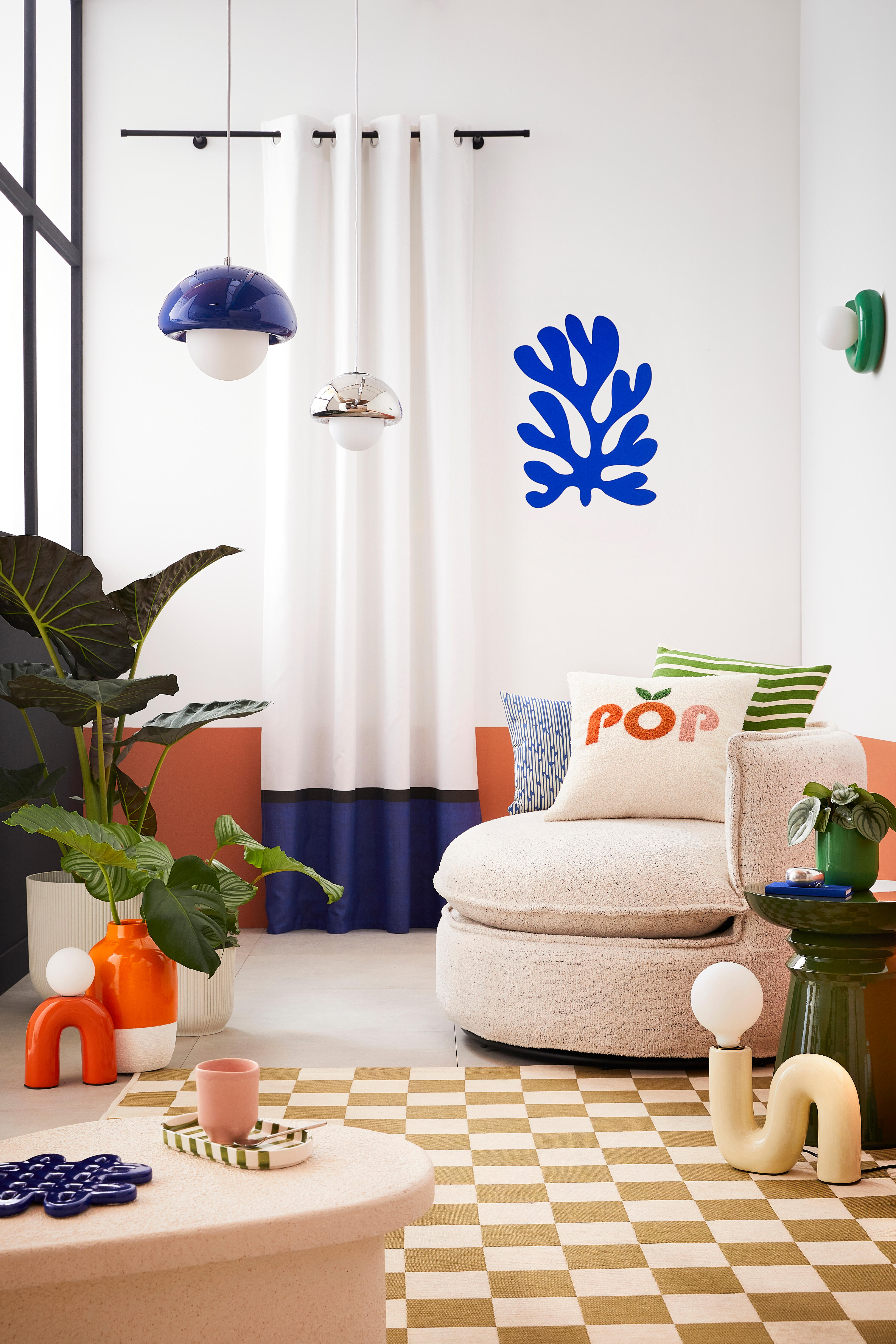 Lampe Pop s, céramique, vanille, H.20 cm, E27 - 5