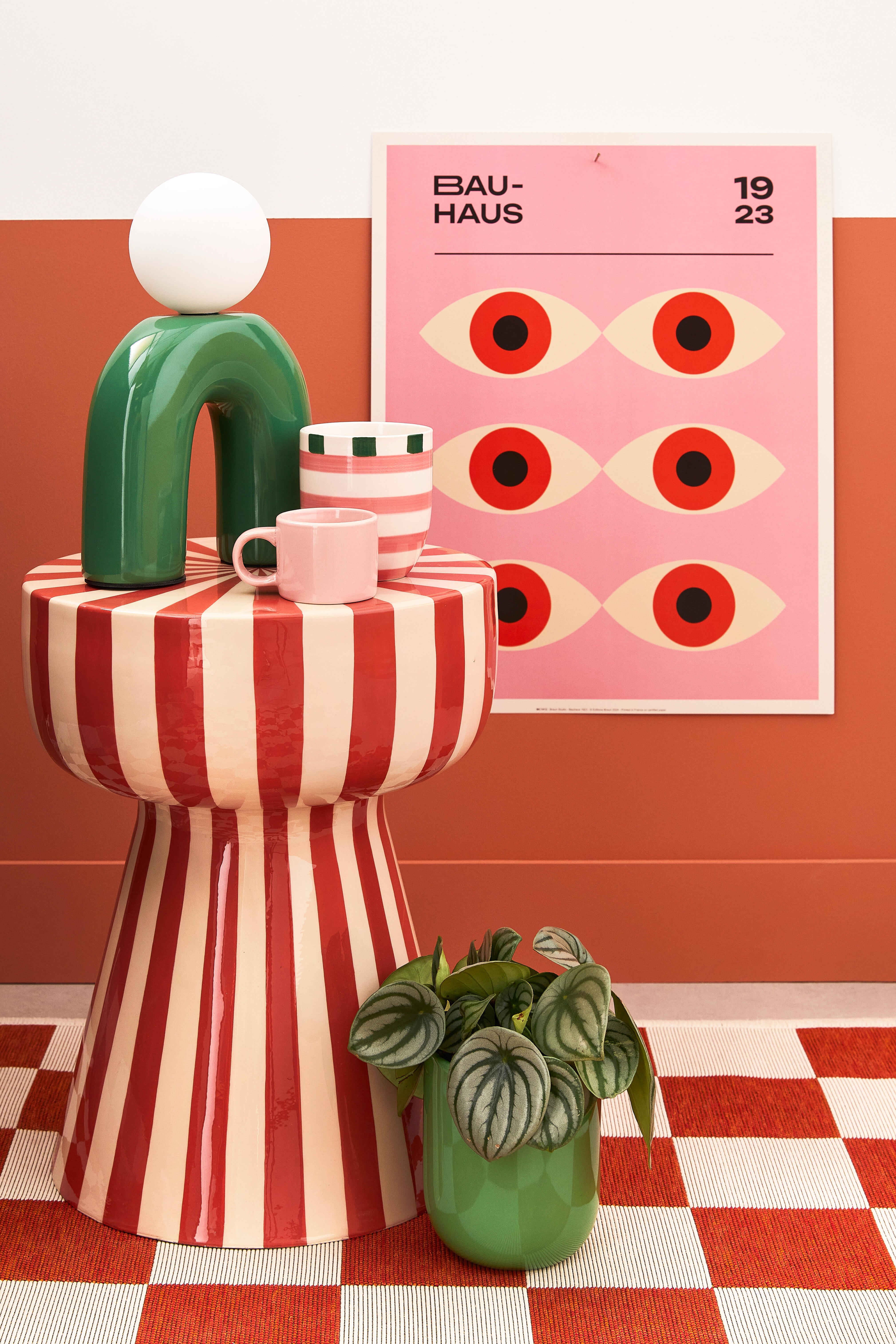 Lampe Pop u, céramique, vert, H.28.5 cm, G9 - 5