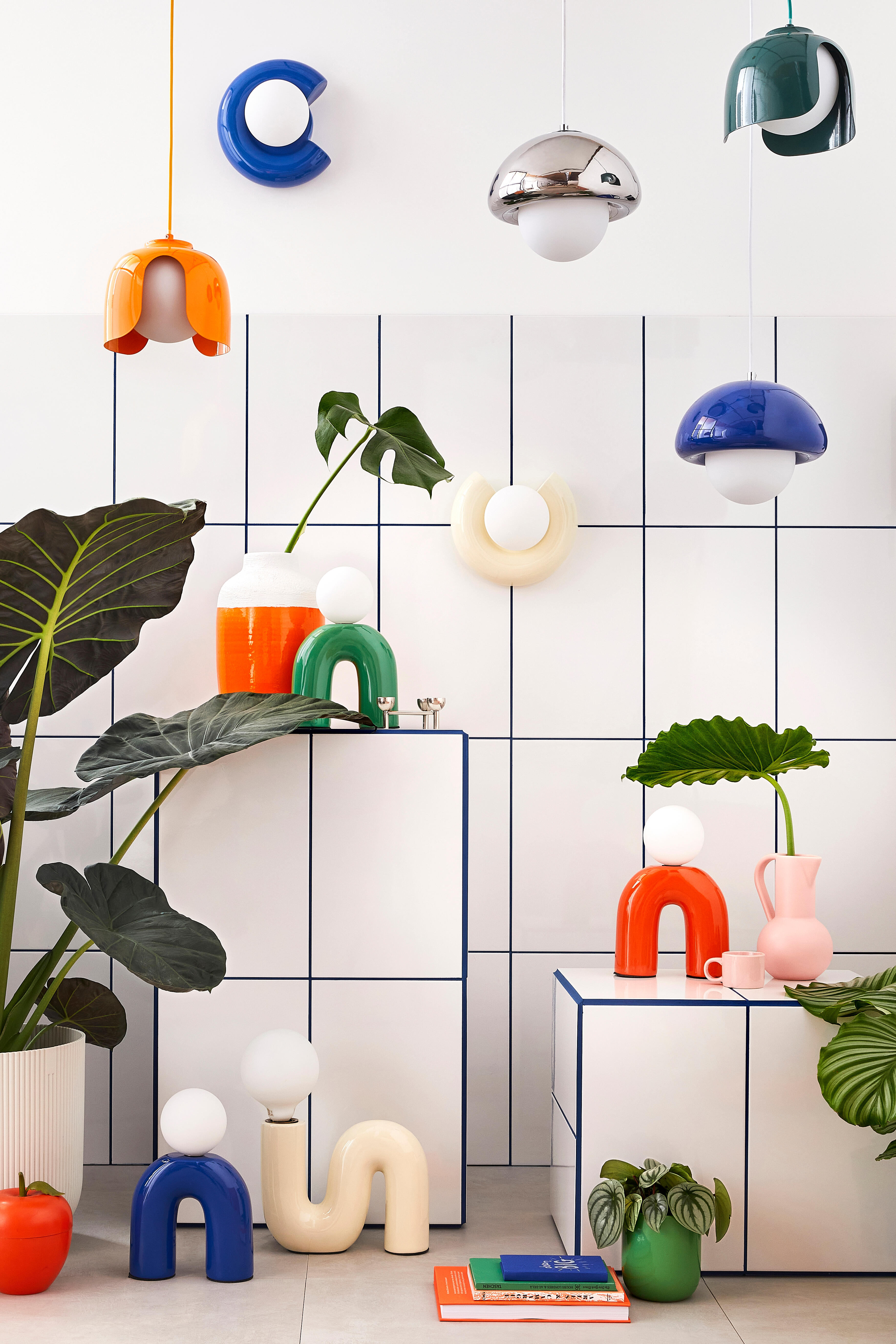 Lampe Pop u, céramique, vert, H.28.5 cm, G9 - 4