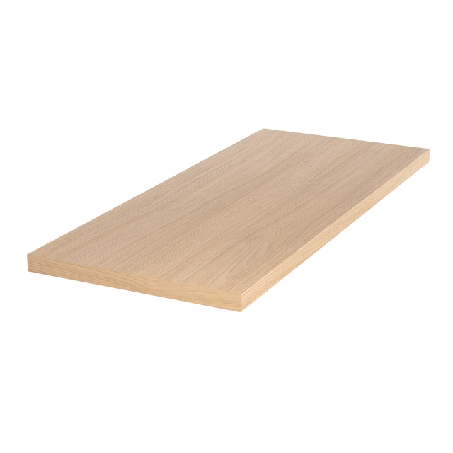 Top per lavabo Remix SENSEA L 118 x H 3.8 x P 50 cm rovere naturale truciolare, legno effetto naturale