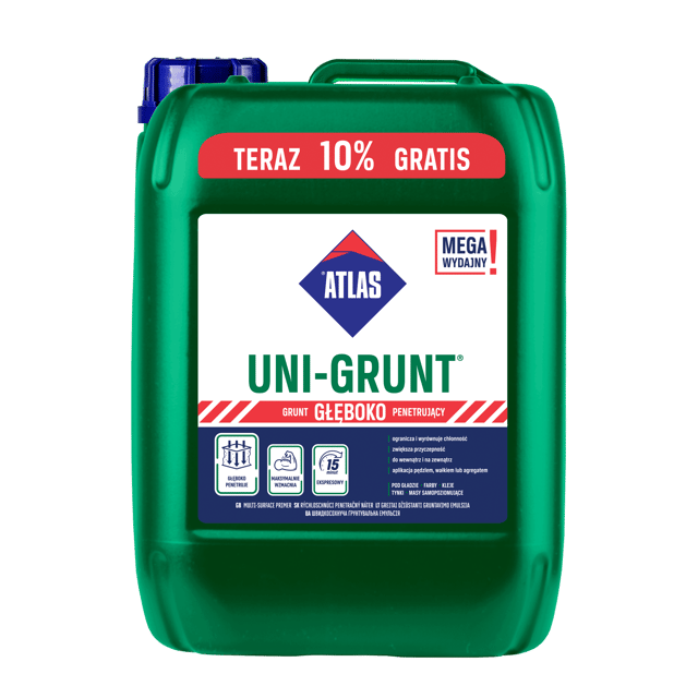 Grunt Głęboko Penetrujący Uni-Grunt 4l+10% Atlas