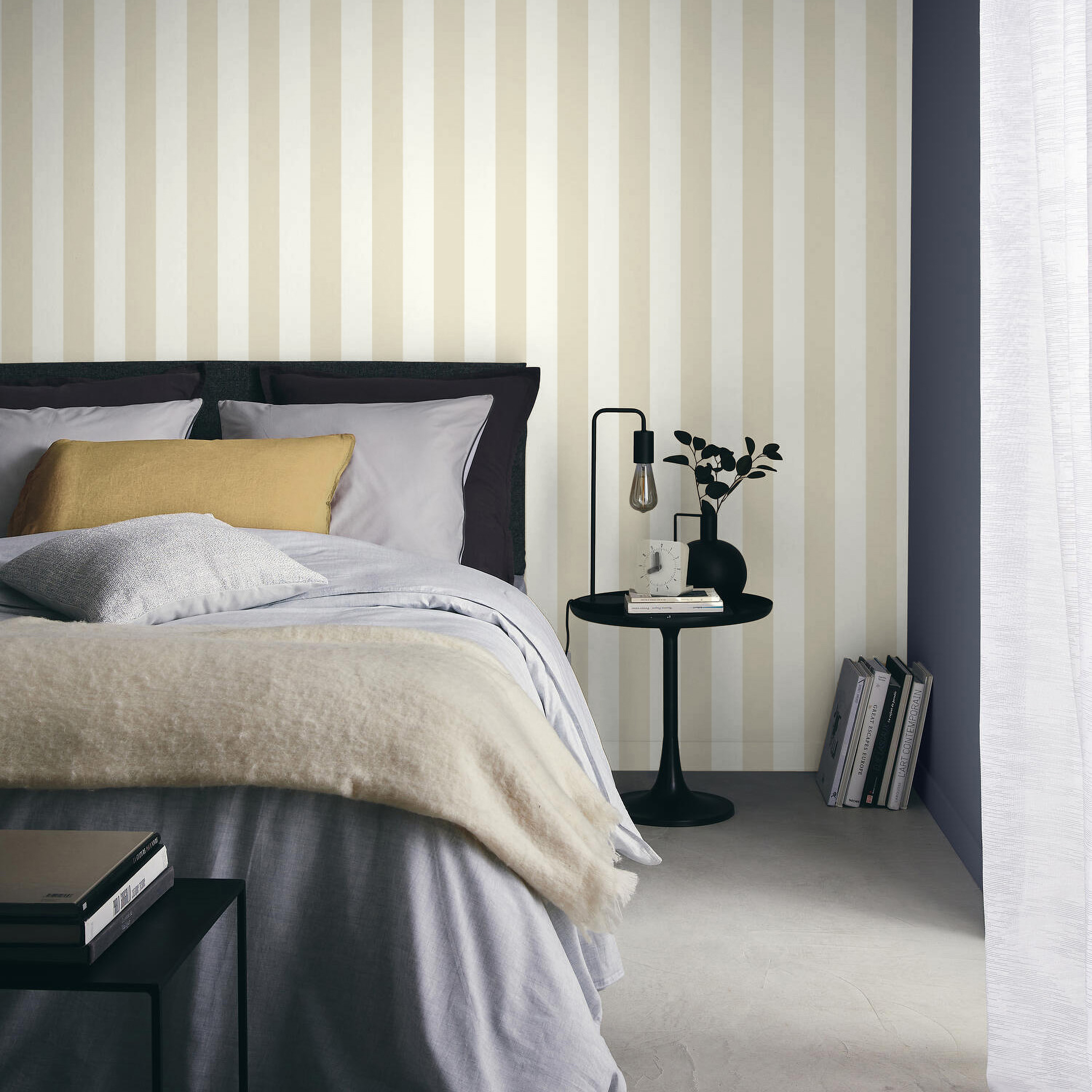 Papel de parede riscas Jovan 0,53X10,05M linho Inspire - 4