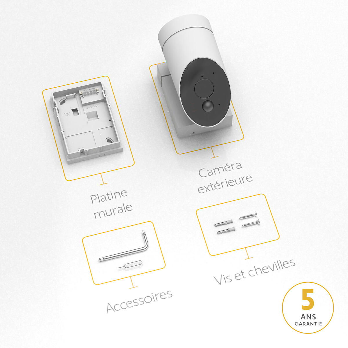 Caméra de surveillance extérieure filaire Outdoor 2 blanc, SOMFY PROTECT 1875325 - 4